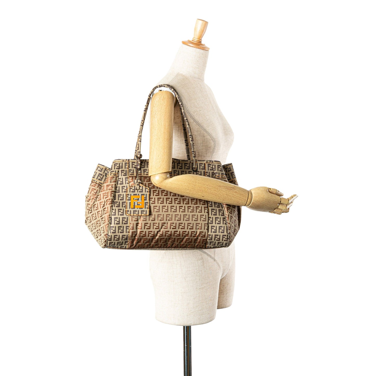 Fendi Zucchino Nylon and Spalmati Grande Pillow Tote