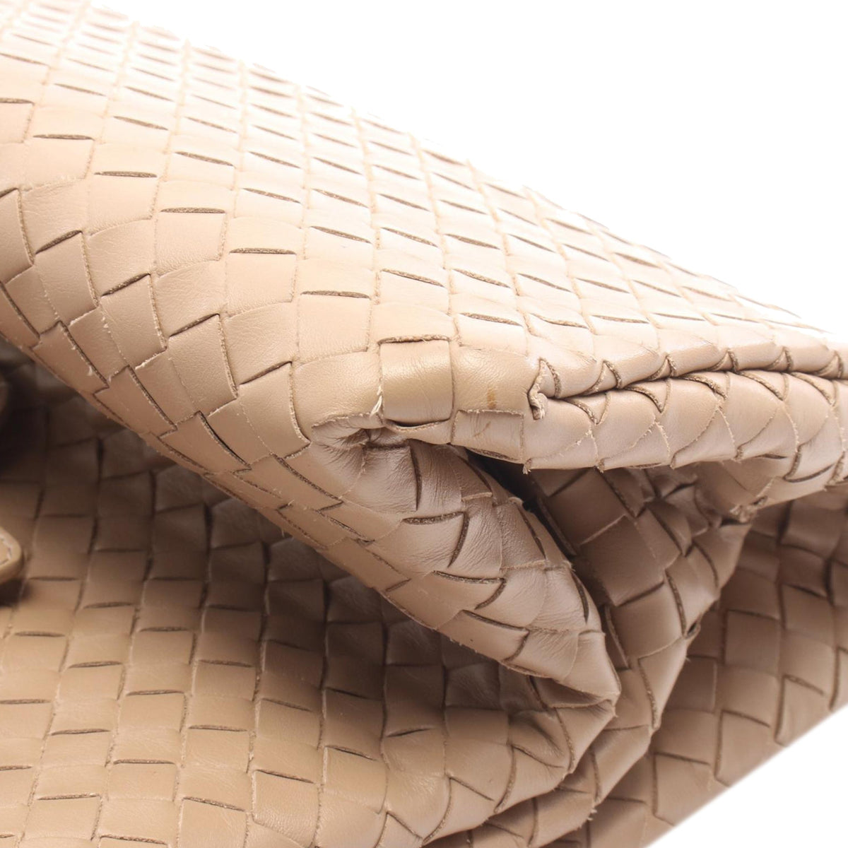 Bottega Veneta Medium Nappa Intrecciato Roma Tote — Beige
