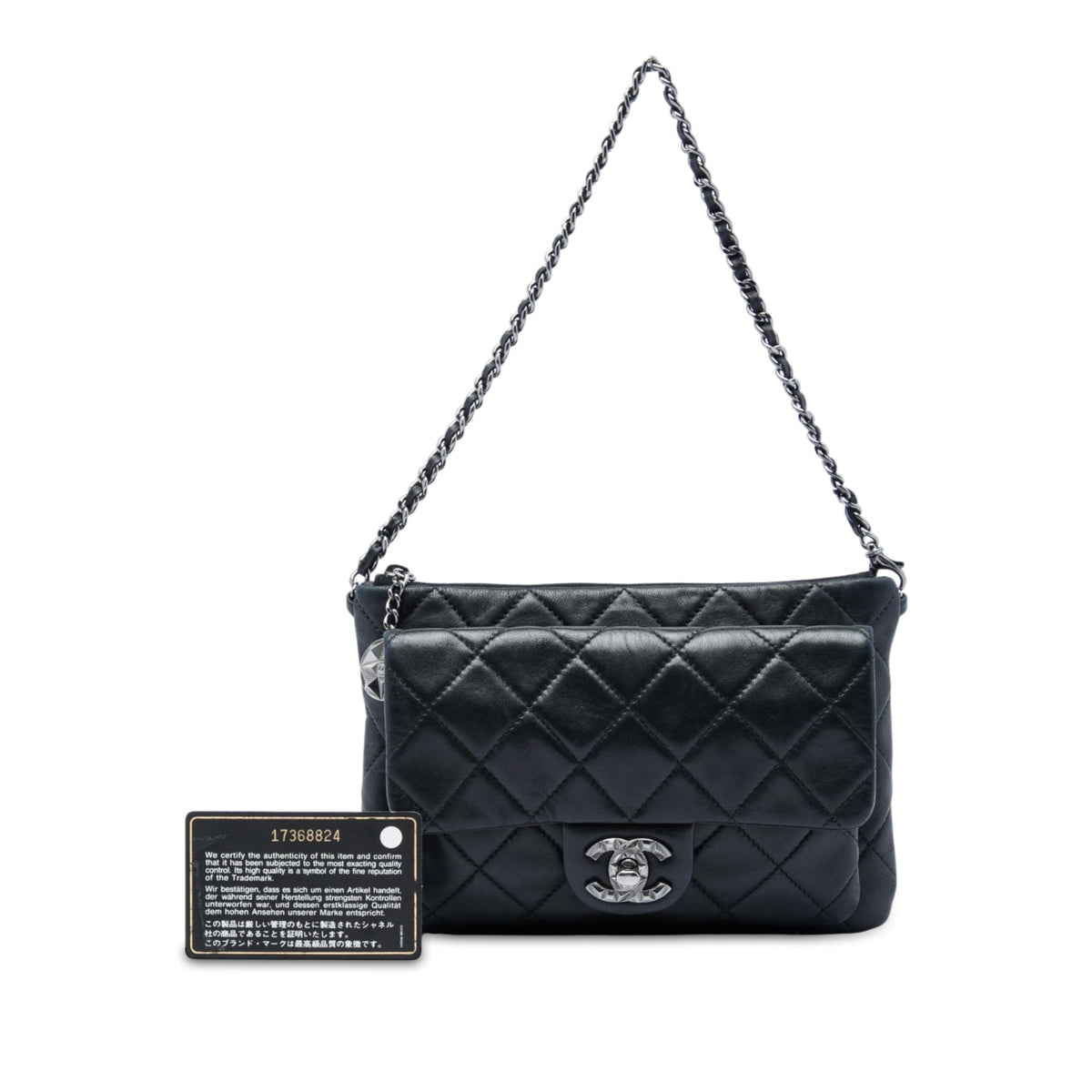 Chanel CC Quilted Lambskin Mineral Nights Flap