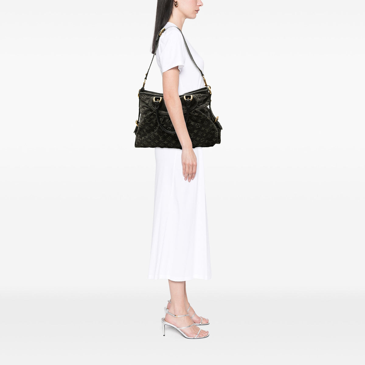 Louis Vuitton Monogram Denim Neo Cabby MM — Black