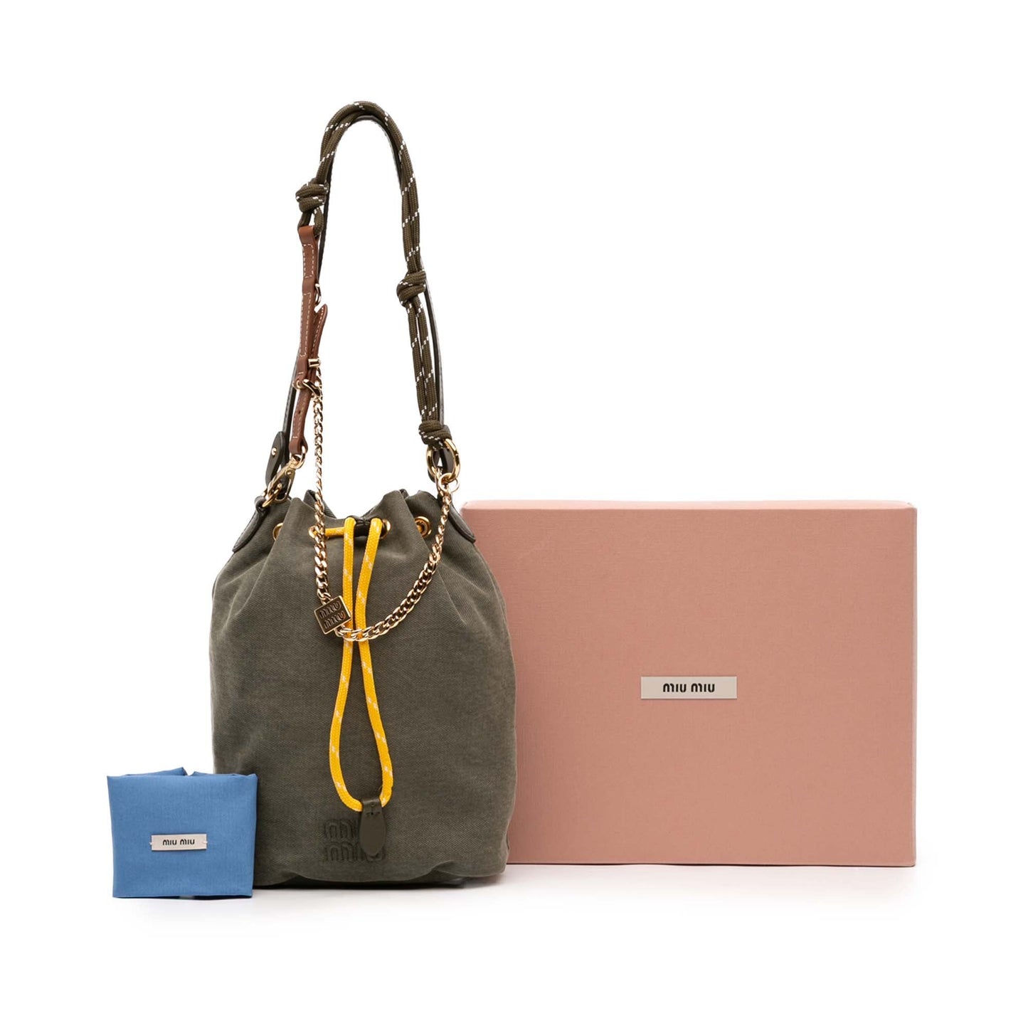 Miu Miu Re Nylon Gabardine Bucket Bag
