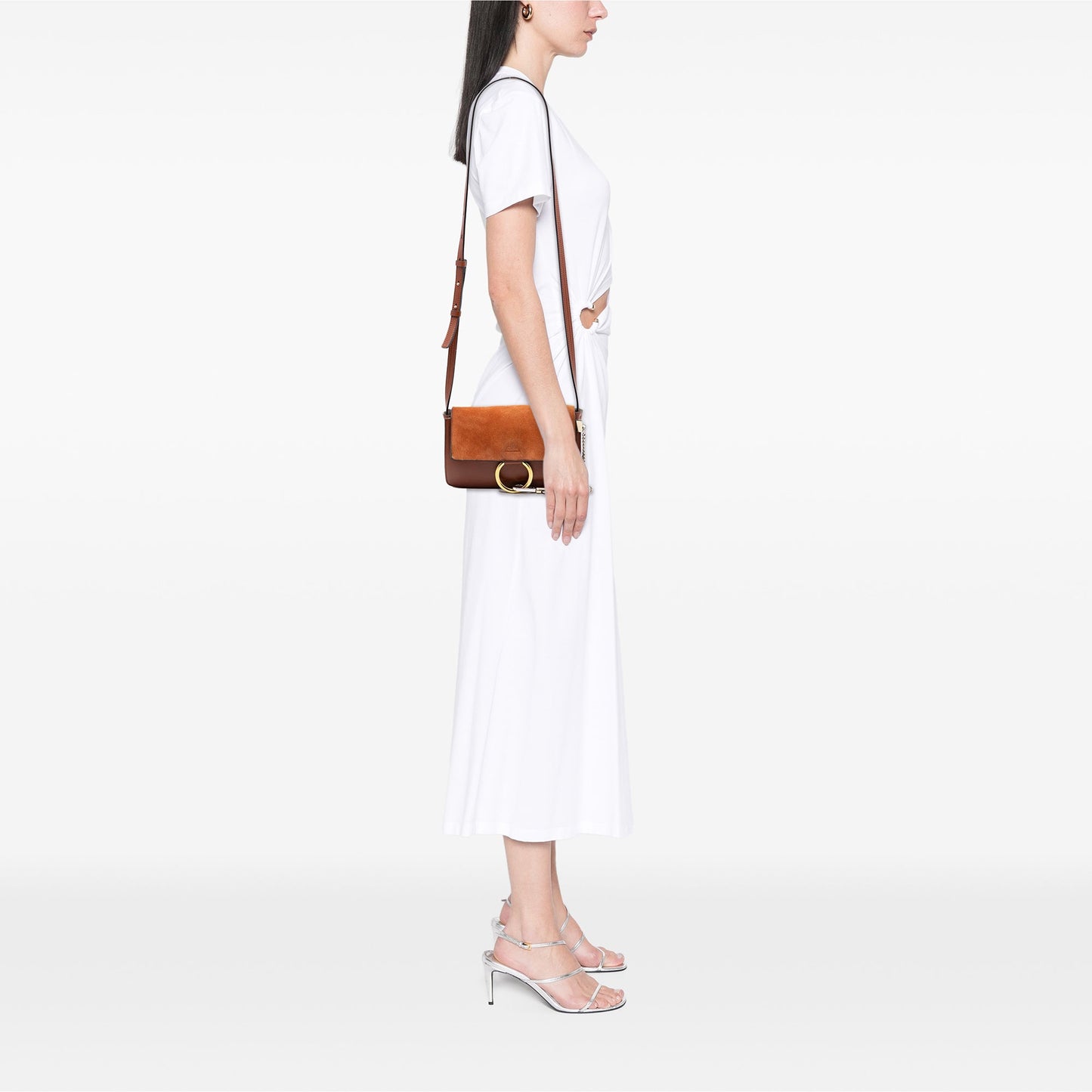 Chloé Small Suede and Calfskin Faye Crossbody