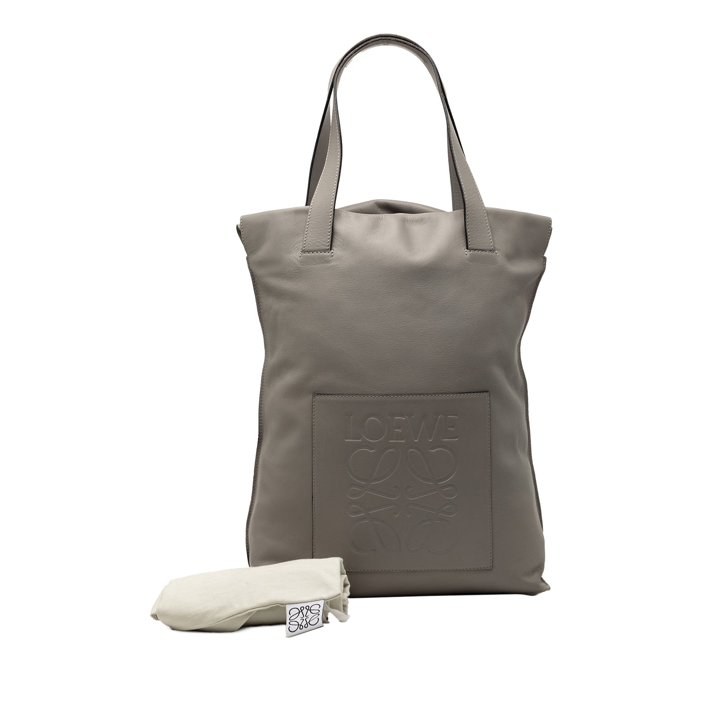 LOEWE Leather Anagram Shopper Tote