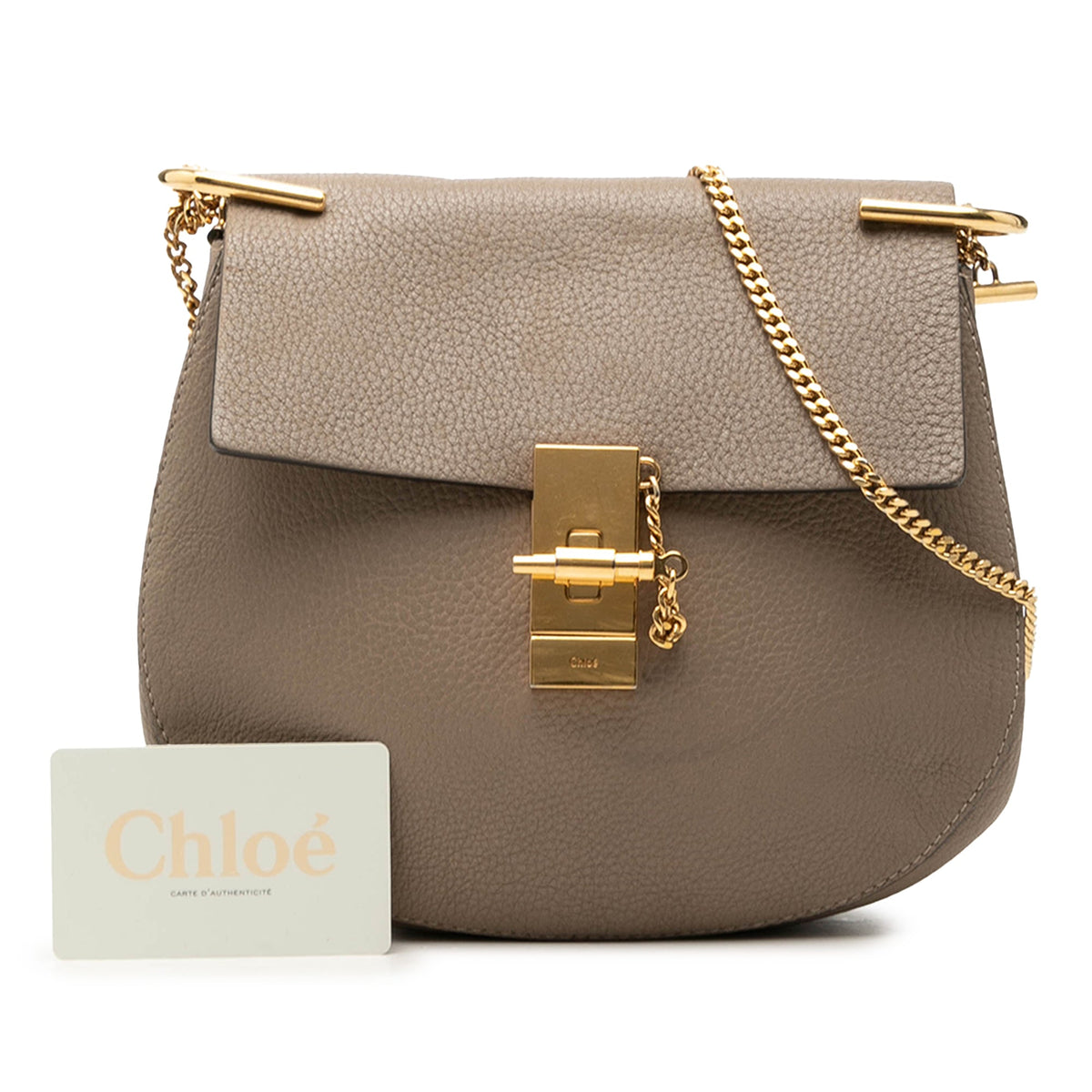 Chloé Small Grained Calfskin Drew Crossbody