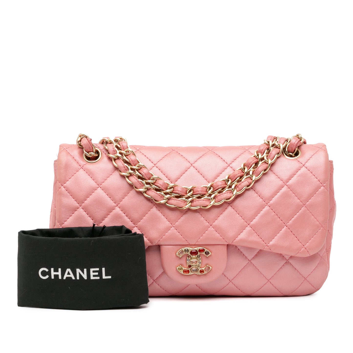 Chanel Medium Quilted Lambskin Precious Jewel Single Flap