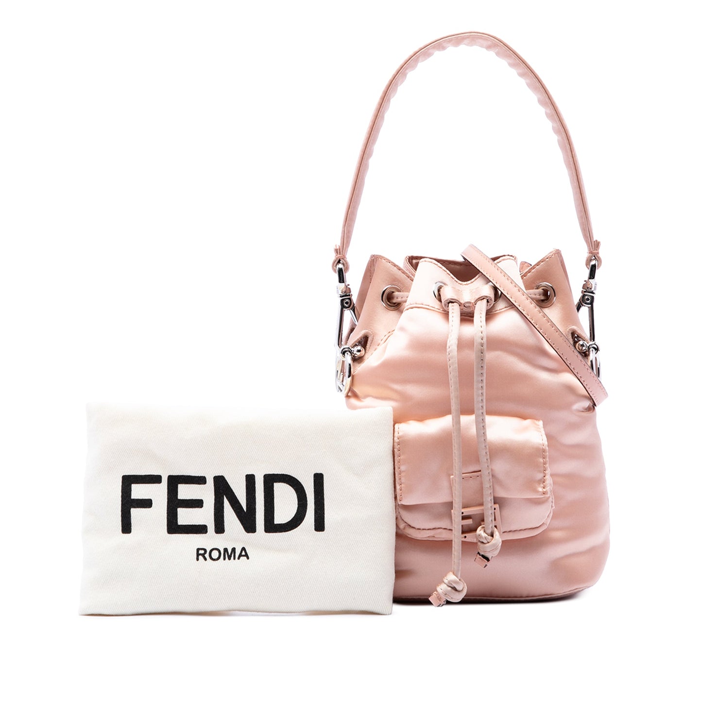 Fendi Mini Satin Mon Tresor Bucket Bag