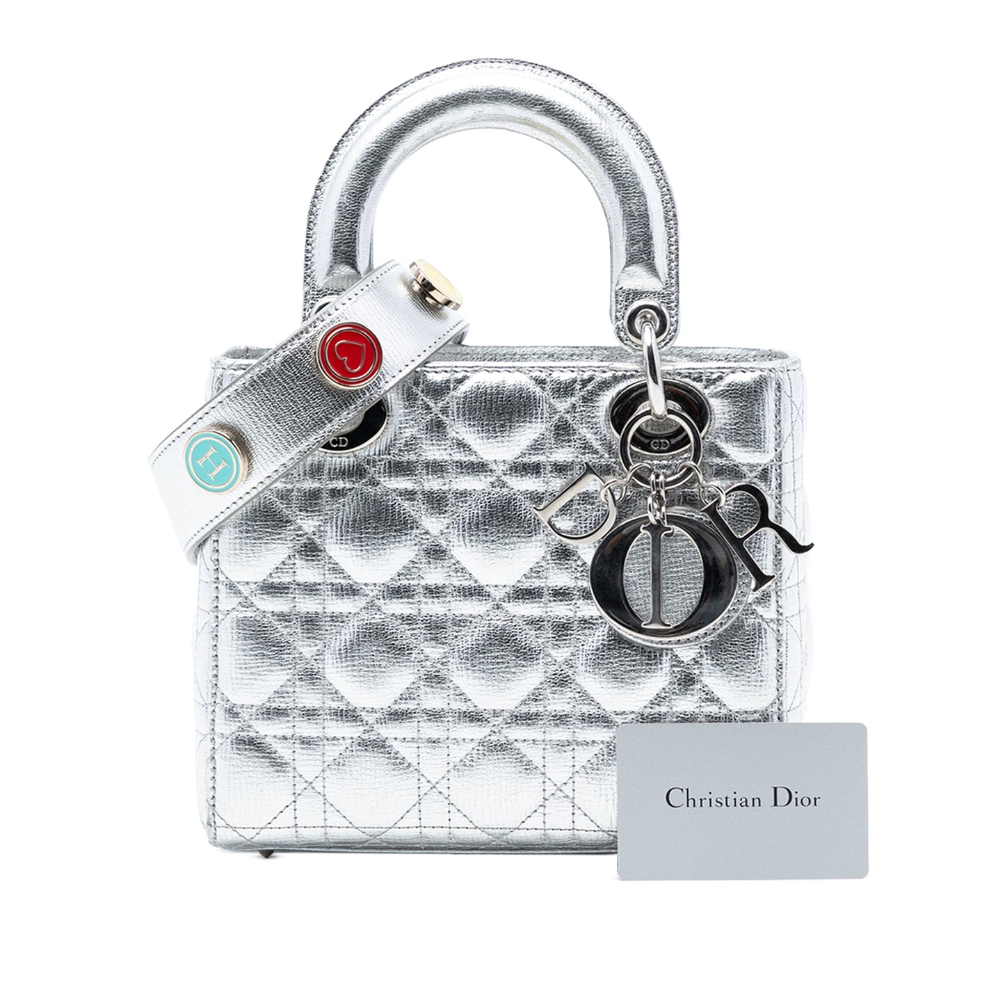 Small Metallic Grained Calfskin Cannage My ABCDior Lady Dior