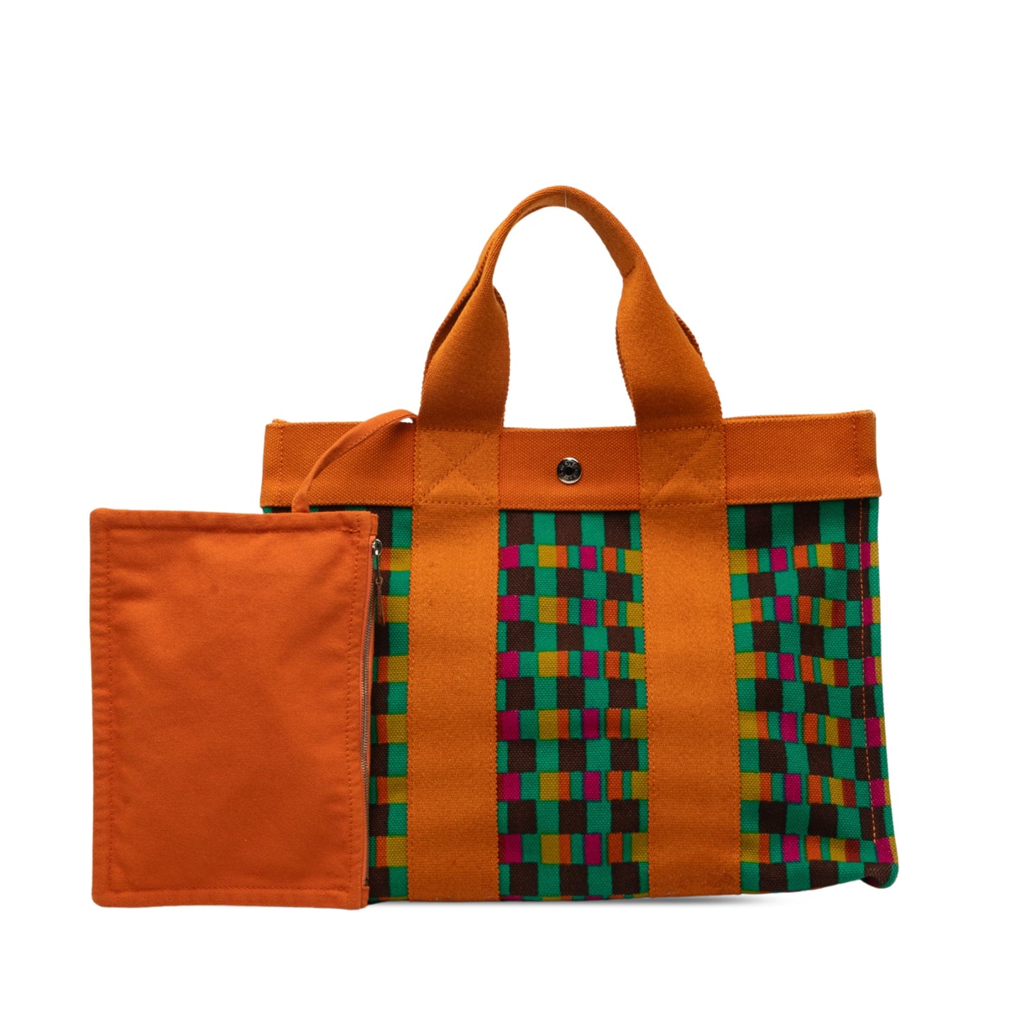 Hermès Multicolor Printed Canvas Fourre Tout MM