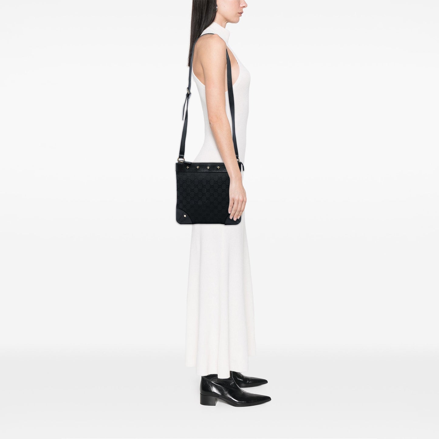 Gucci GG Canvas Nailhead Crossbody