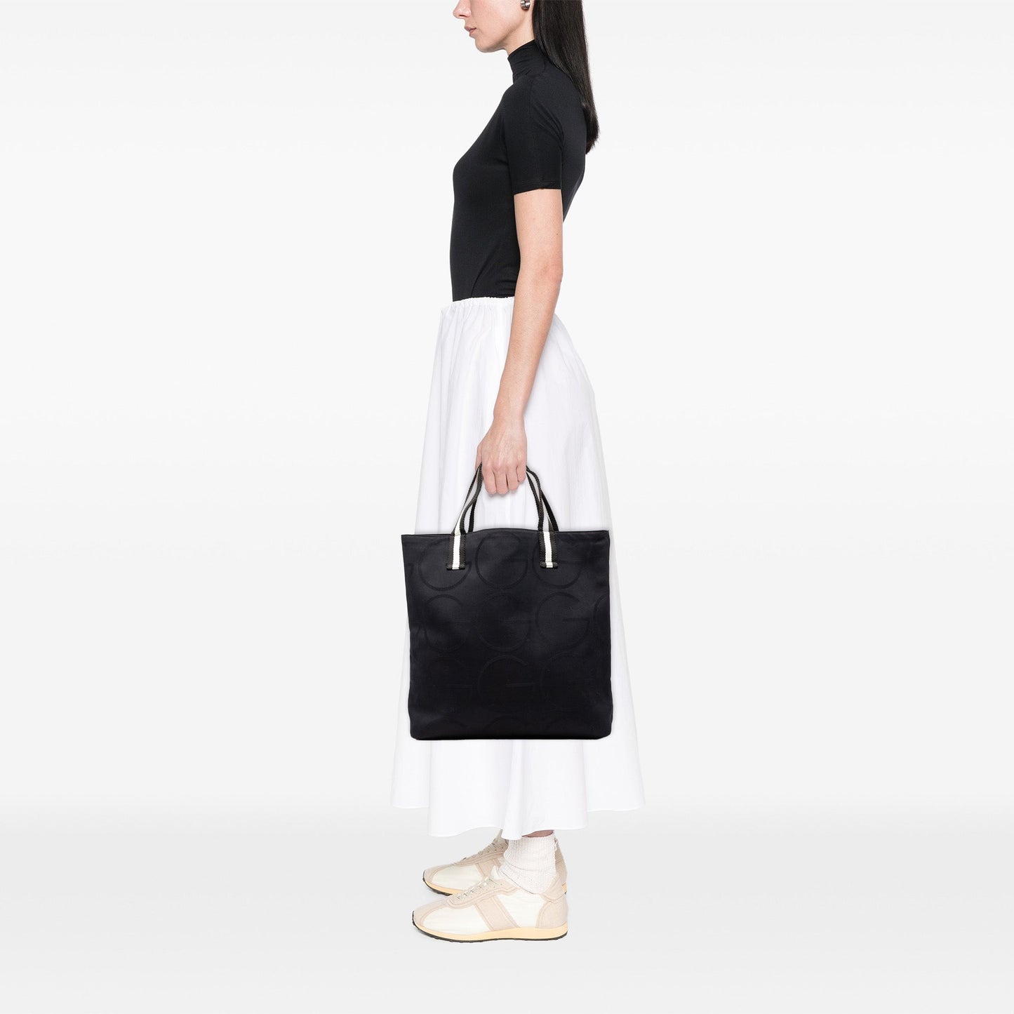 Gucci Canvas G Monogram Web Tote
