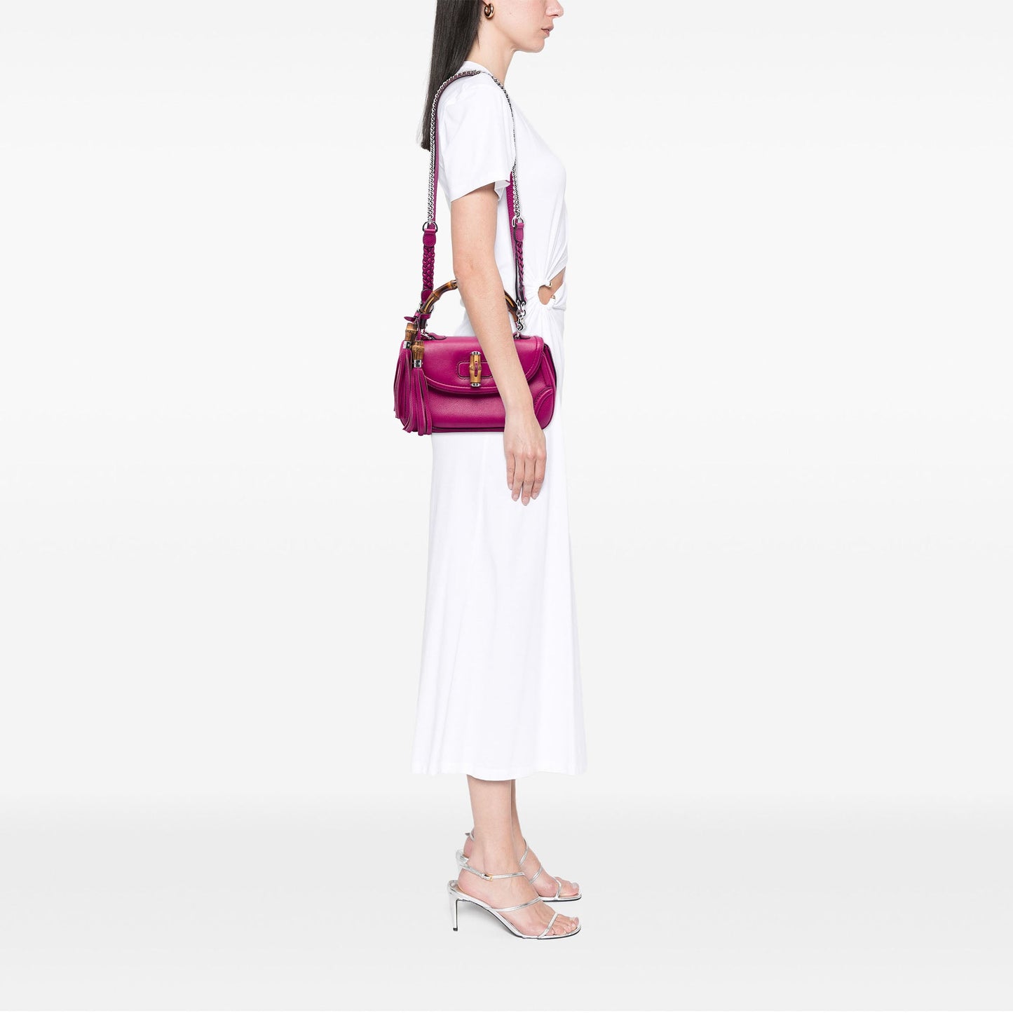 Gucci Medium Calfskin Bamboo Top Handle Bag