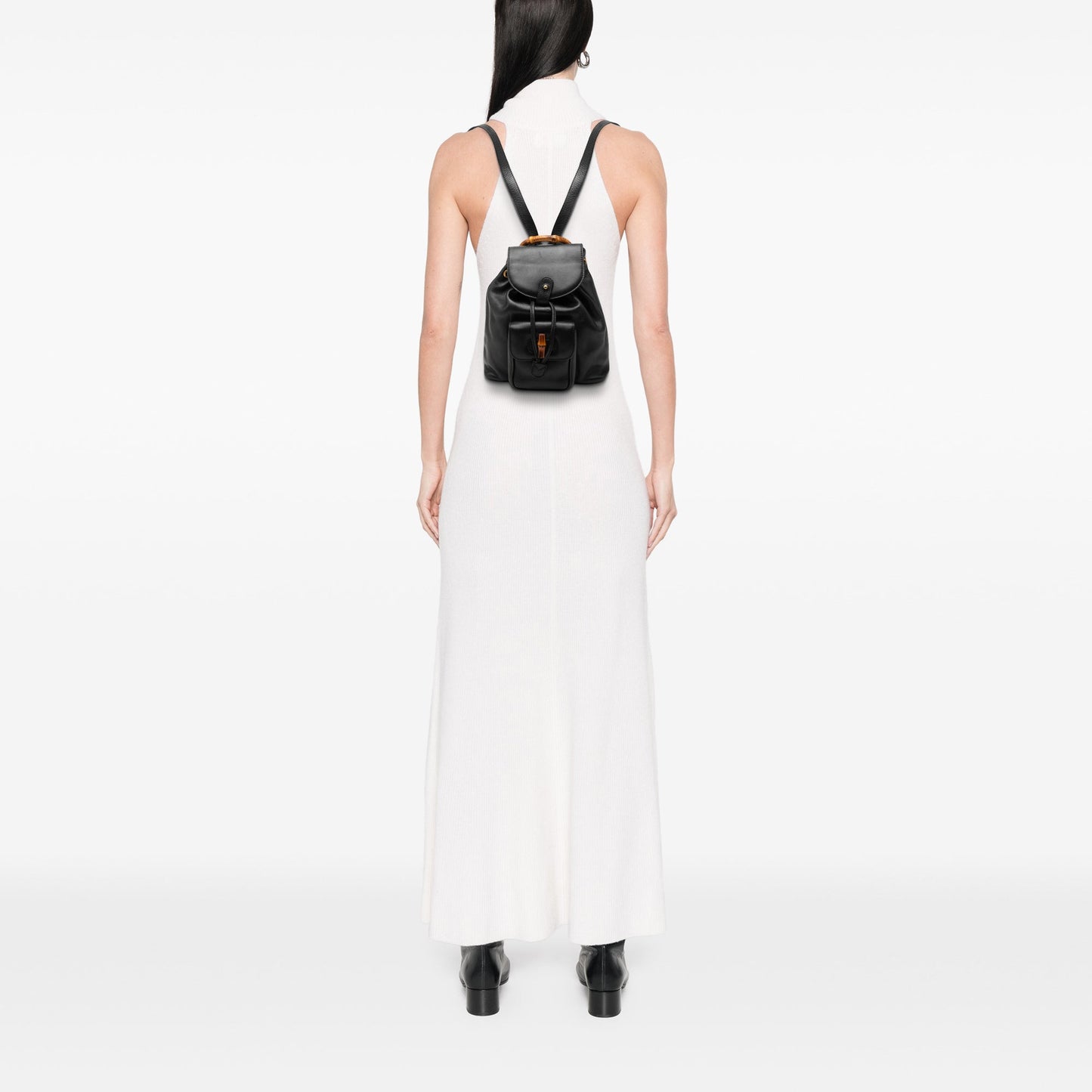Gucci Calfskin Bamboo Backpack