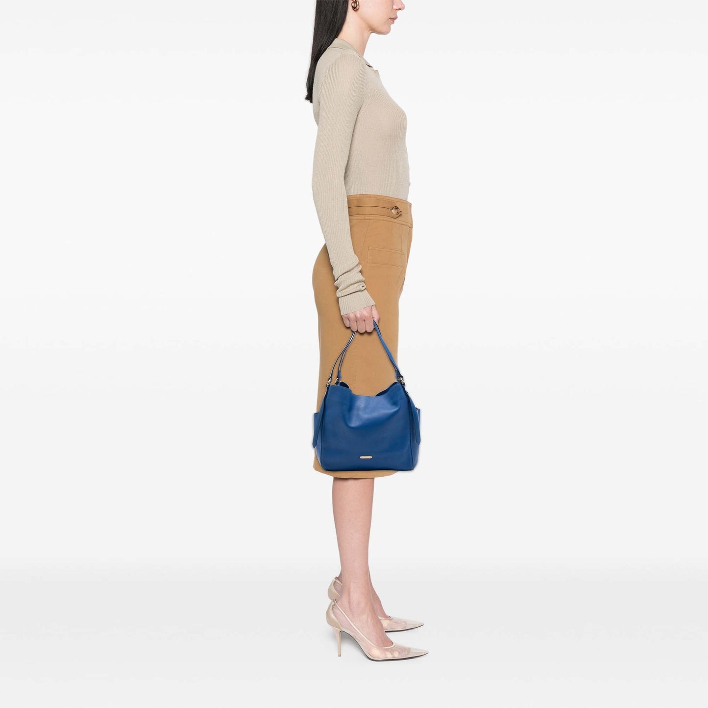 Burberry Small Grained Calfskin Canterbury Tote