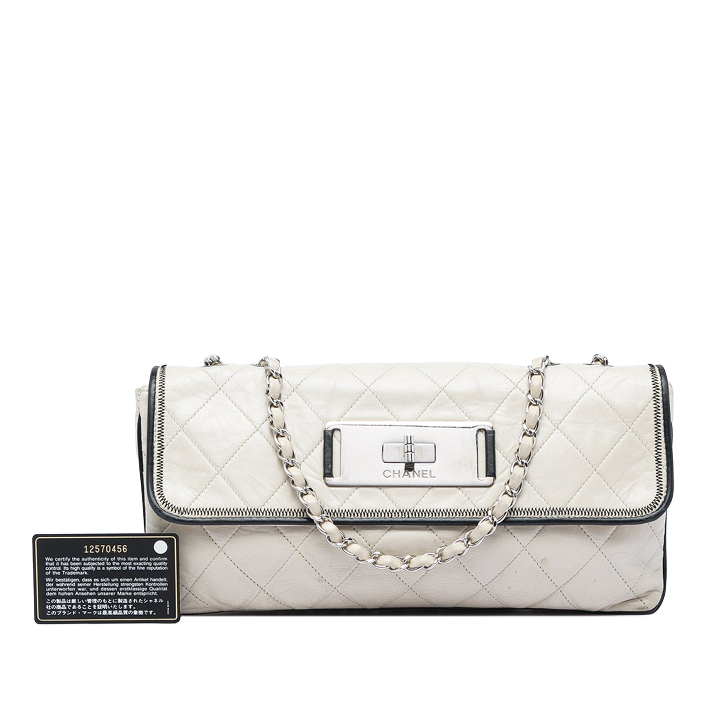 Chanel Quilted Aged Lambskin Reissue 2.55 East West Flap