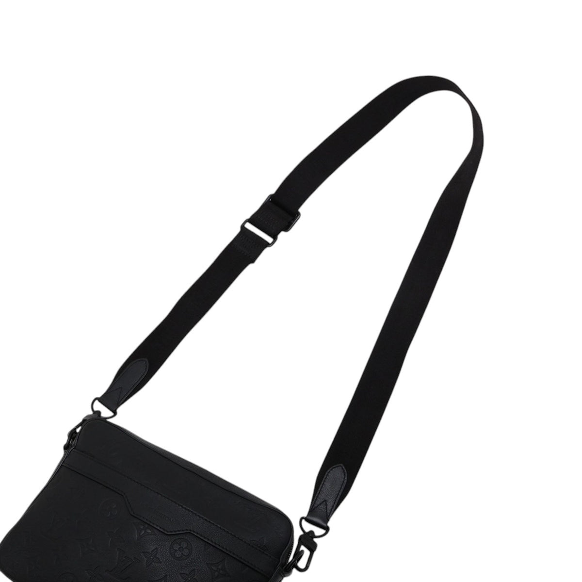 Louis Vuitton Monogram Shadow Trio Messenger — Black