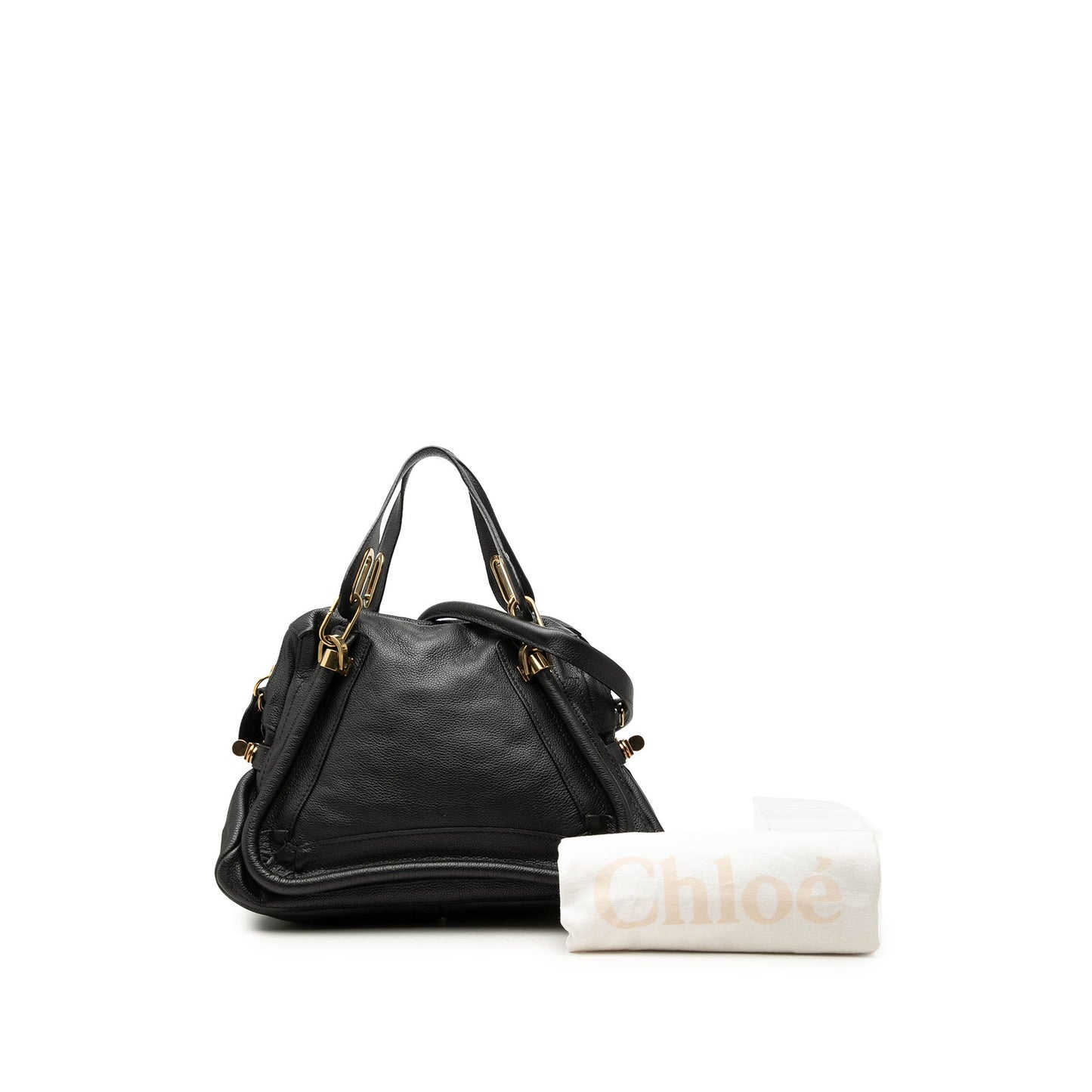 Chloé Medium Pebbled Leather Paraty Satchel