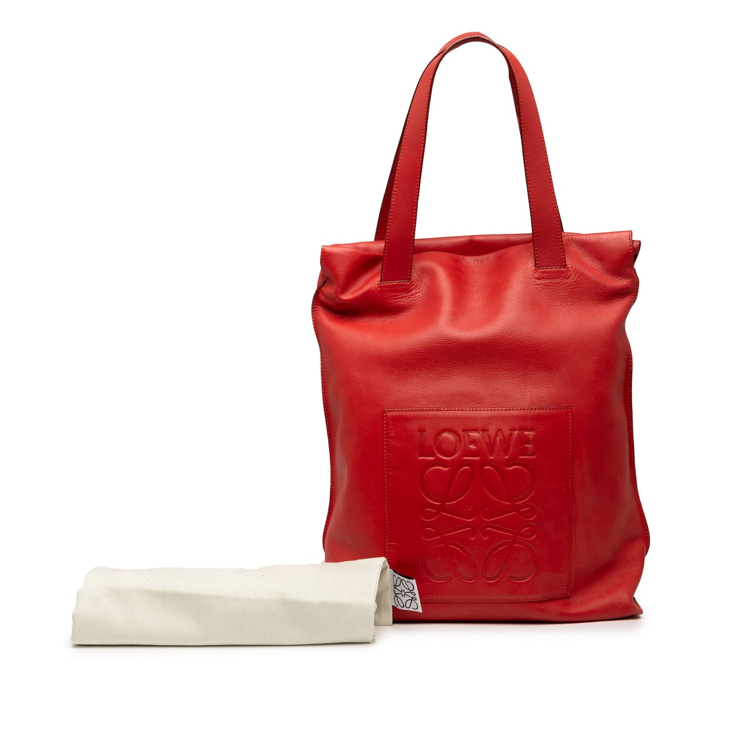 LOEWE Leather Anagram Shopper Tote
