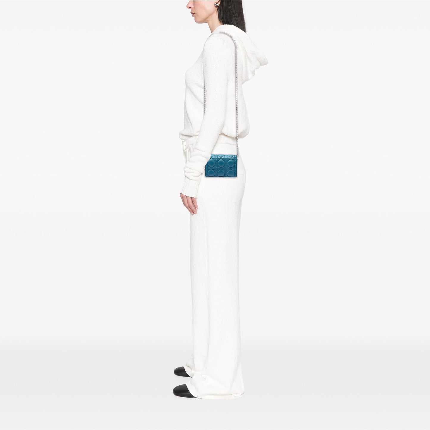 Dior Lambskin Cannage Waist Pouch on Chain