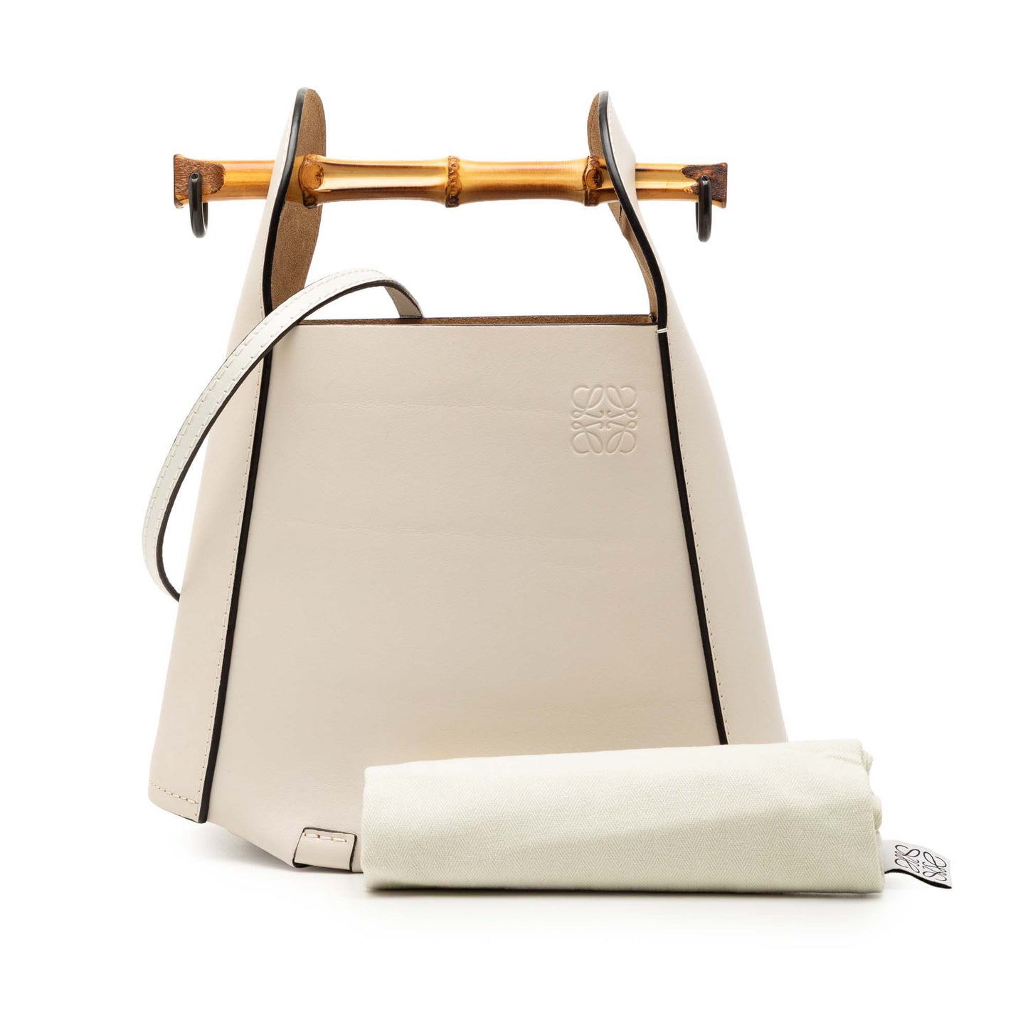 LOEWE Calfskin Bamboo Bucket Bag