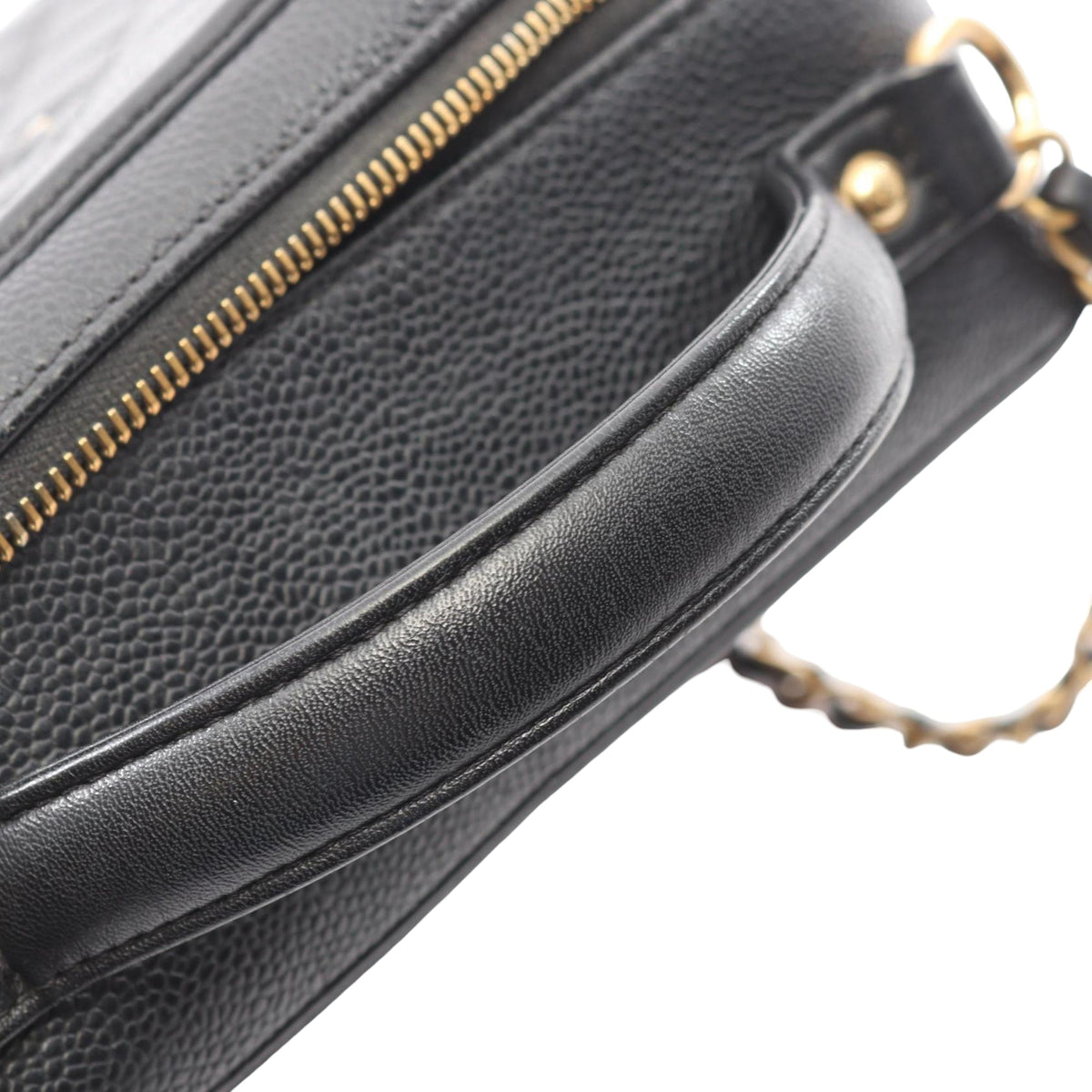 Chanel Mini Caviar CC Filigree Vanity Case