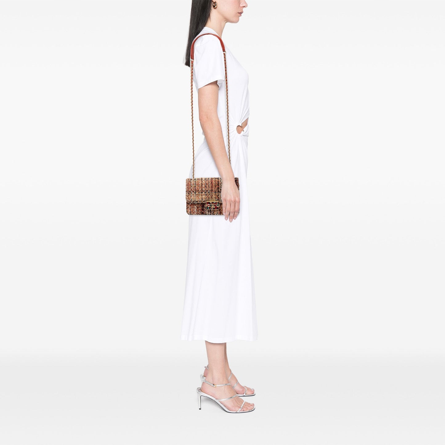 Chanel Mini Quilted Tweed Beauty Lock Flap