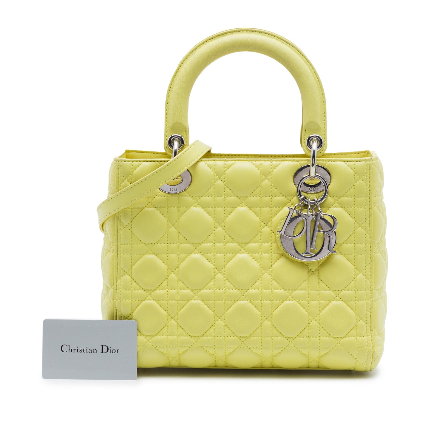 Dior Medium Lambskin Cannage Lady Dior