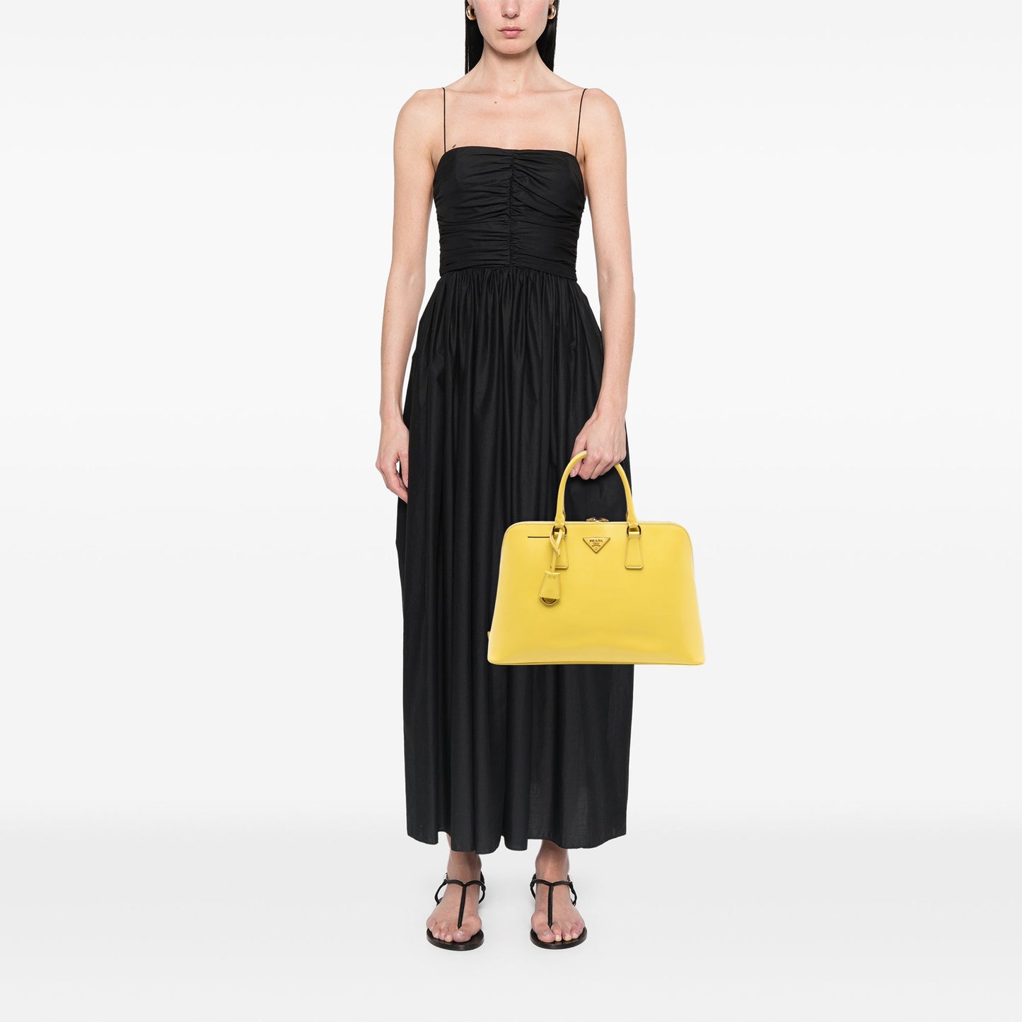 Large Saffiano Lux Promenade Satchel