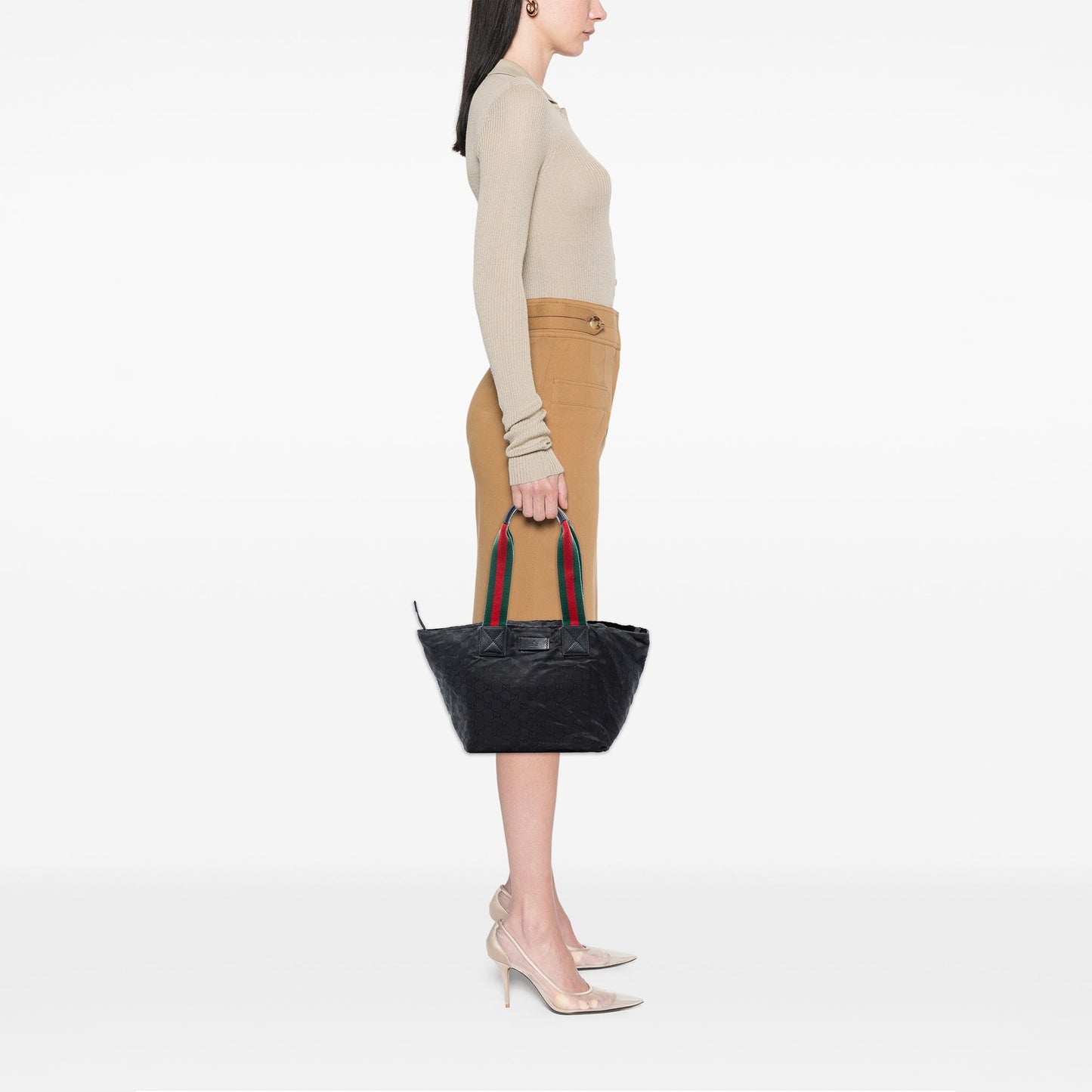 Gucci GG Canvas Web Tote