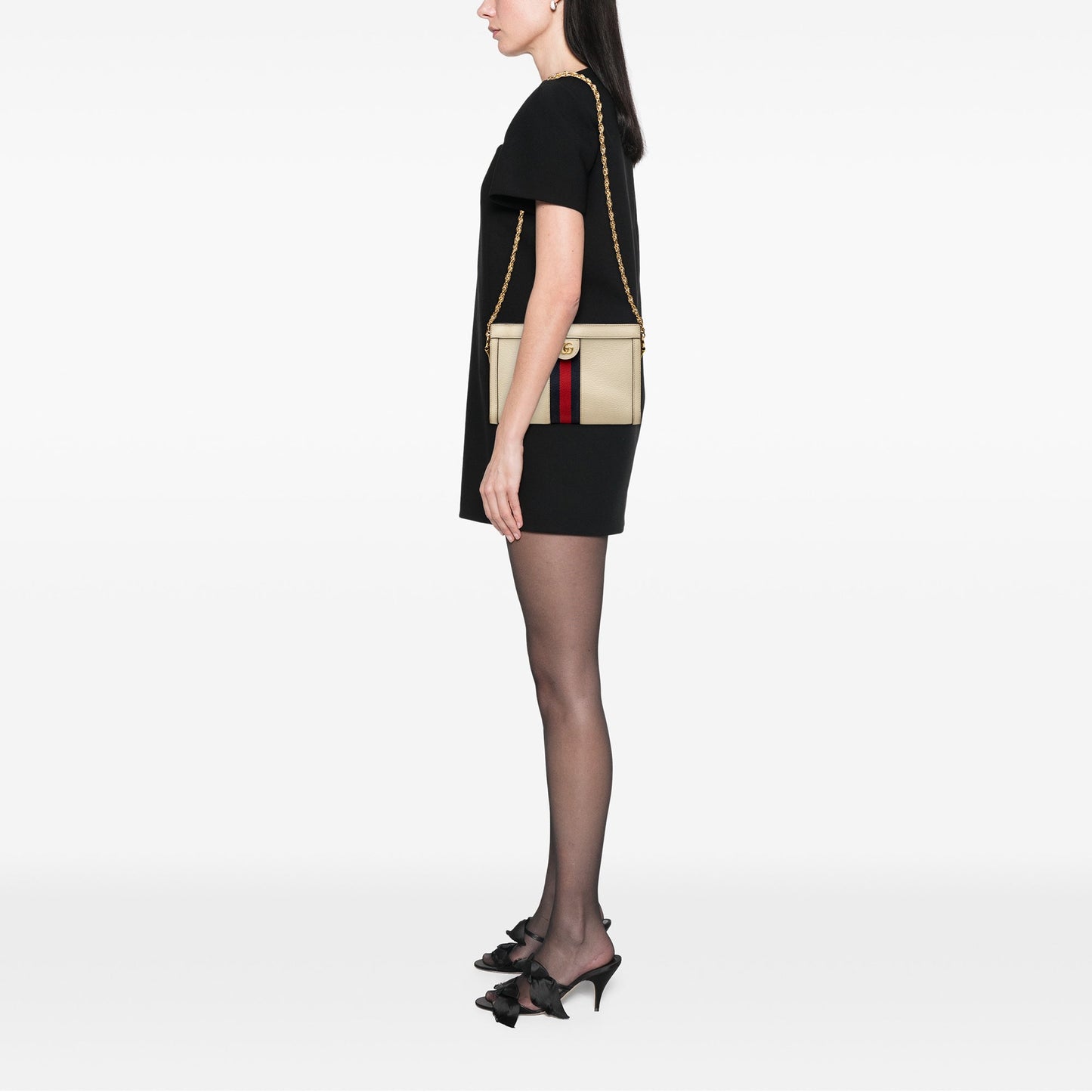 Gucci Small Calfskin Ophidia Chain Crossbody