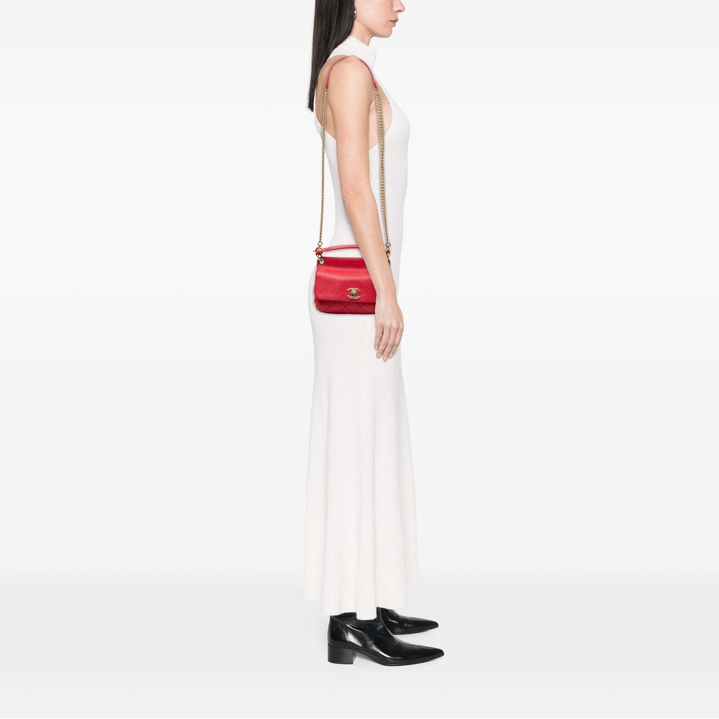 Chanel Small Caviar Business Affinity Top Handle Bag