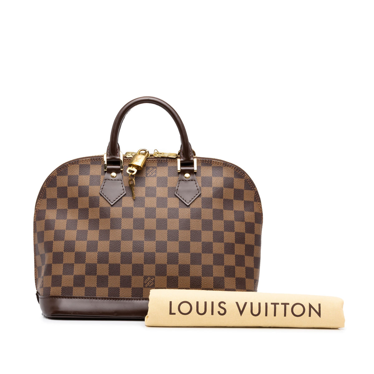 Louis Vuitton Damier Ebene Alma PM — Brown