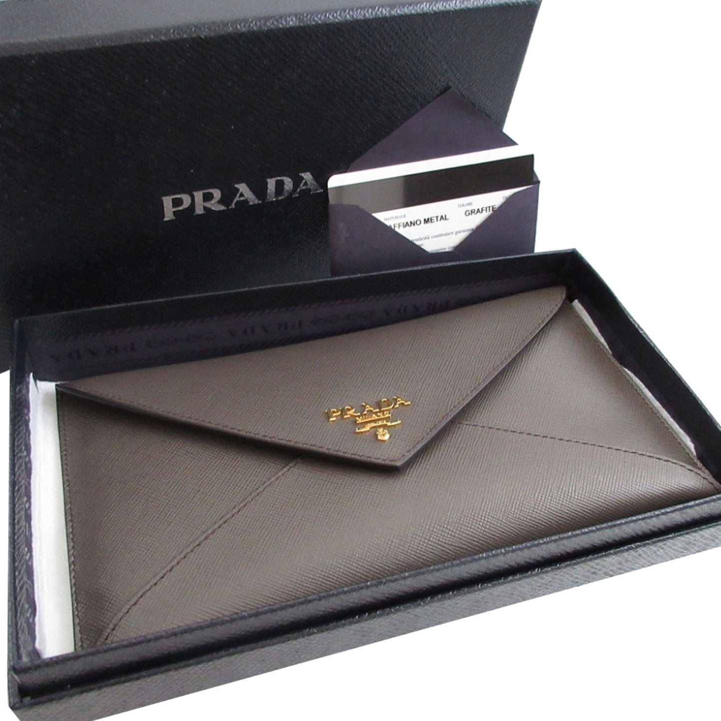 Prada Saffiano Envelope Clutch