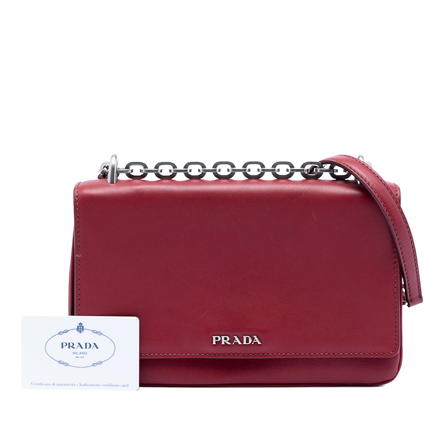 Prada Soft Calf Chain Crossbody