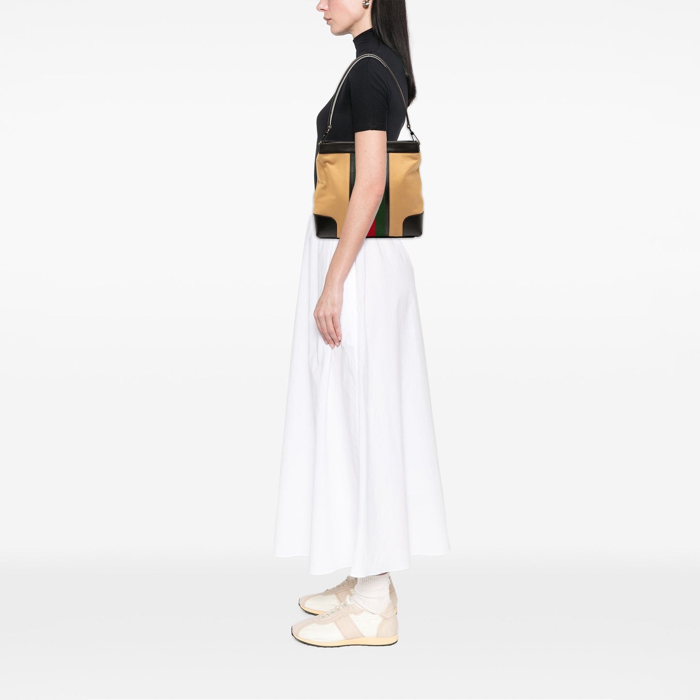 Gucci Canvas Web Shoulder Bag