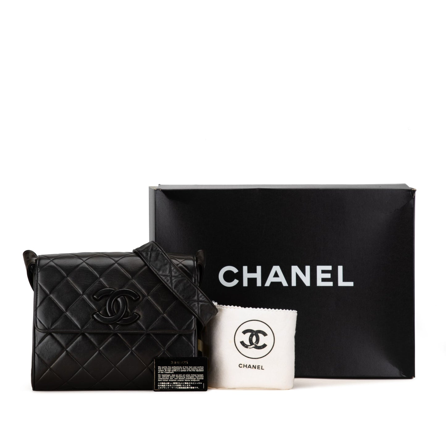 Chanel CC Quilted Lambskin Flap
