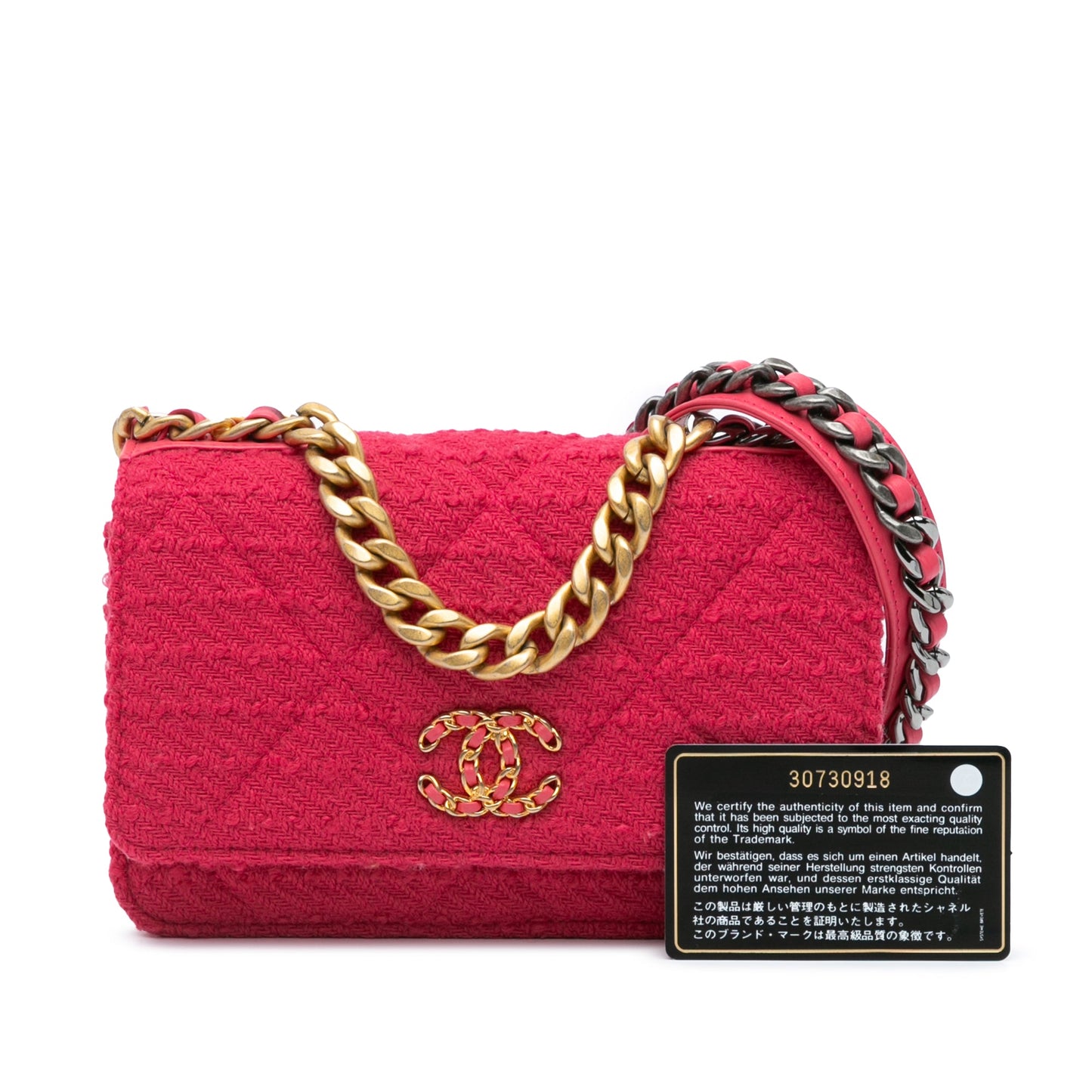 Chanel Tweed 19 Wallet On Chain