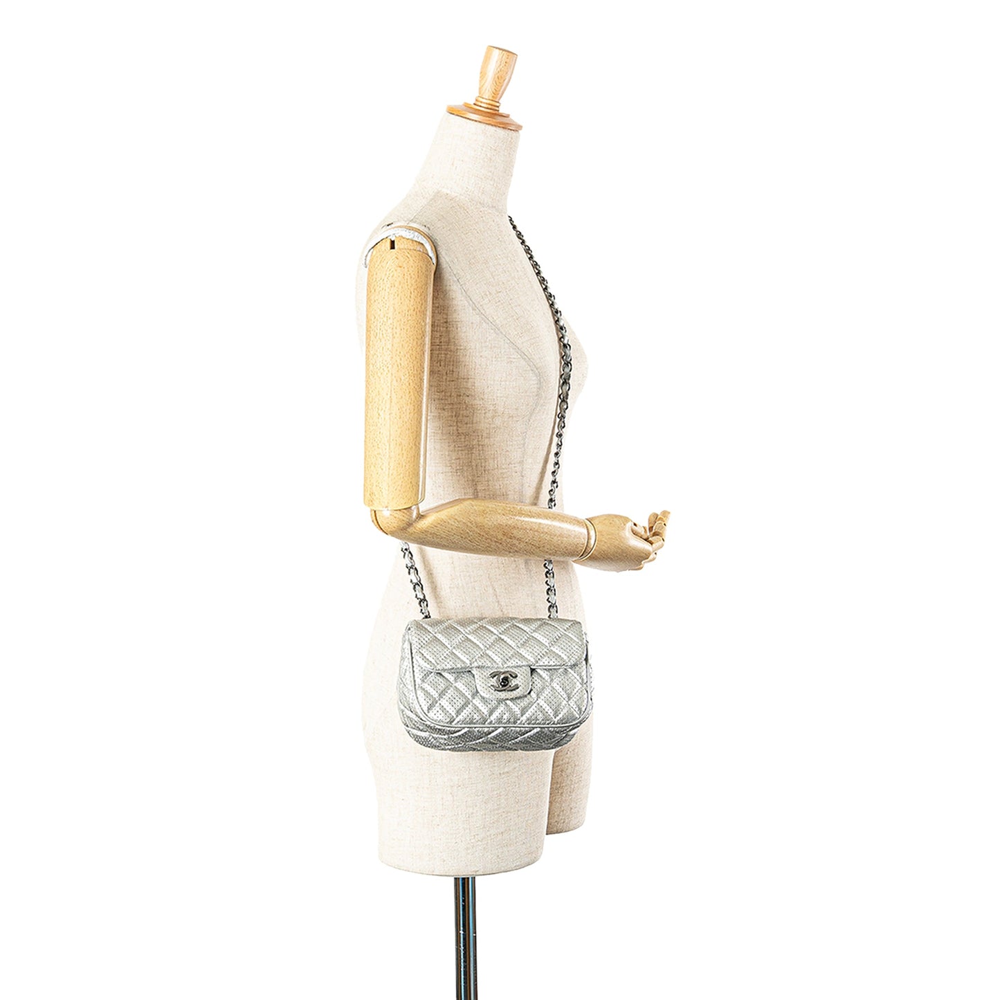 Chanel Mini Perforated Lambskin Punch Flap