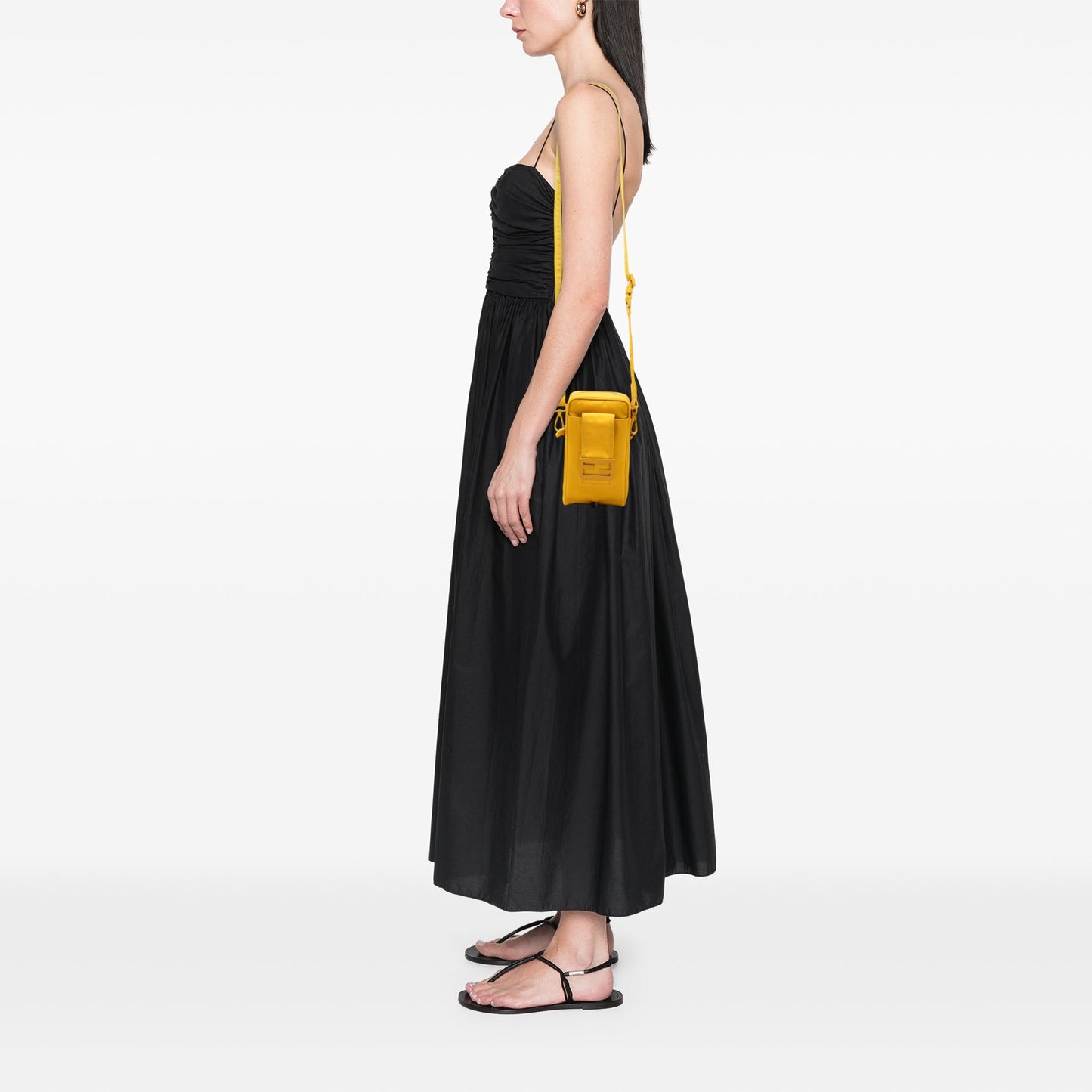 Fendi Nylon Baguette Phone Crossbody