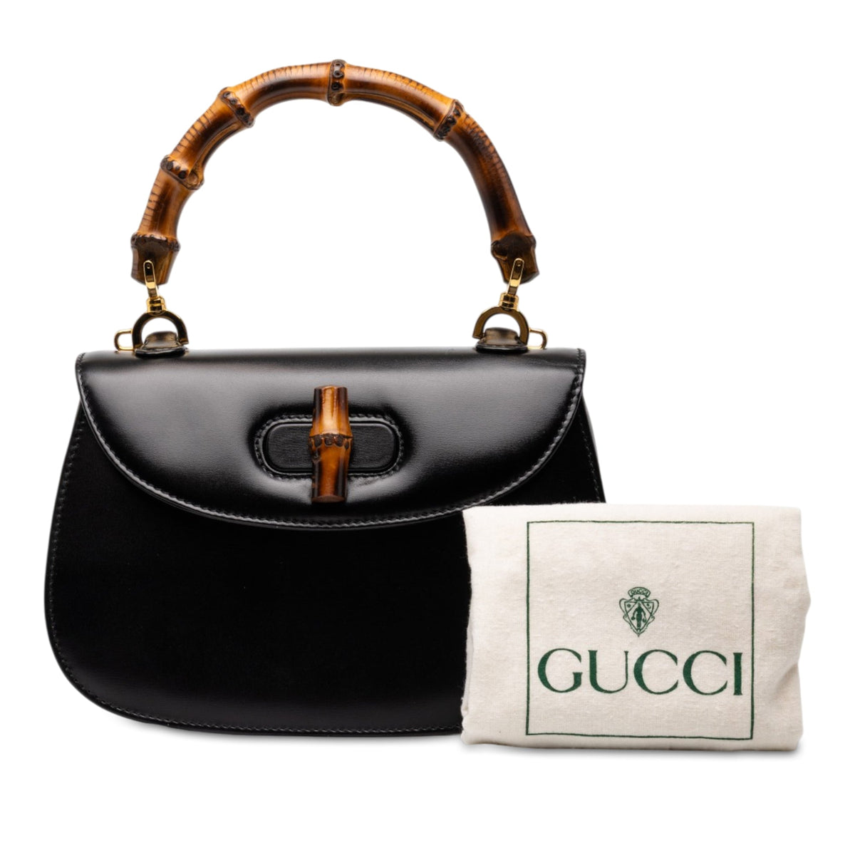 Gucci Small Calfskin Bamboo Night