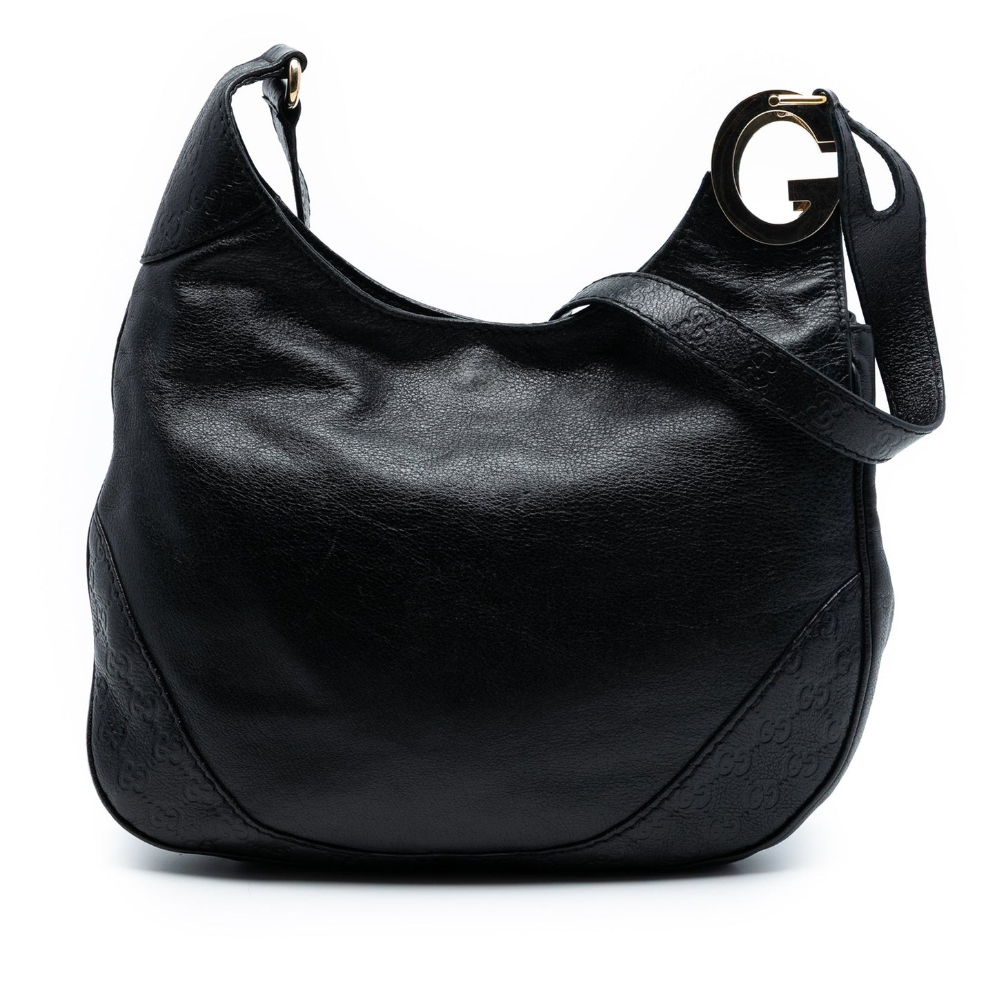 Gucci Leather Guccissima Trim Charlotte Crossbody