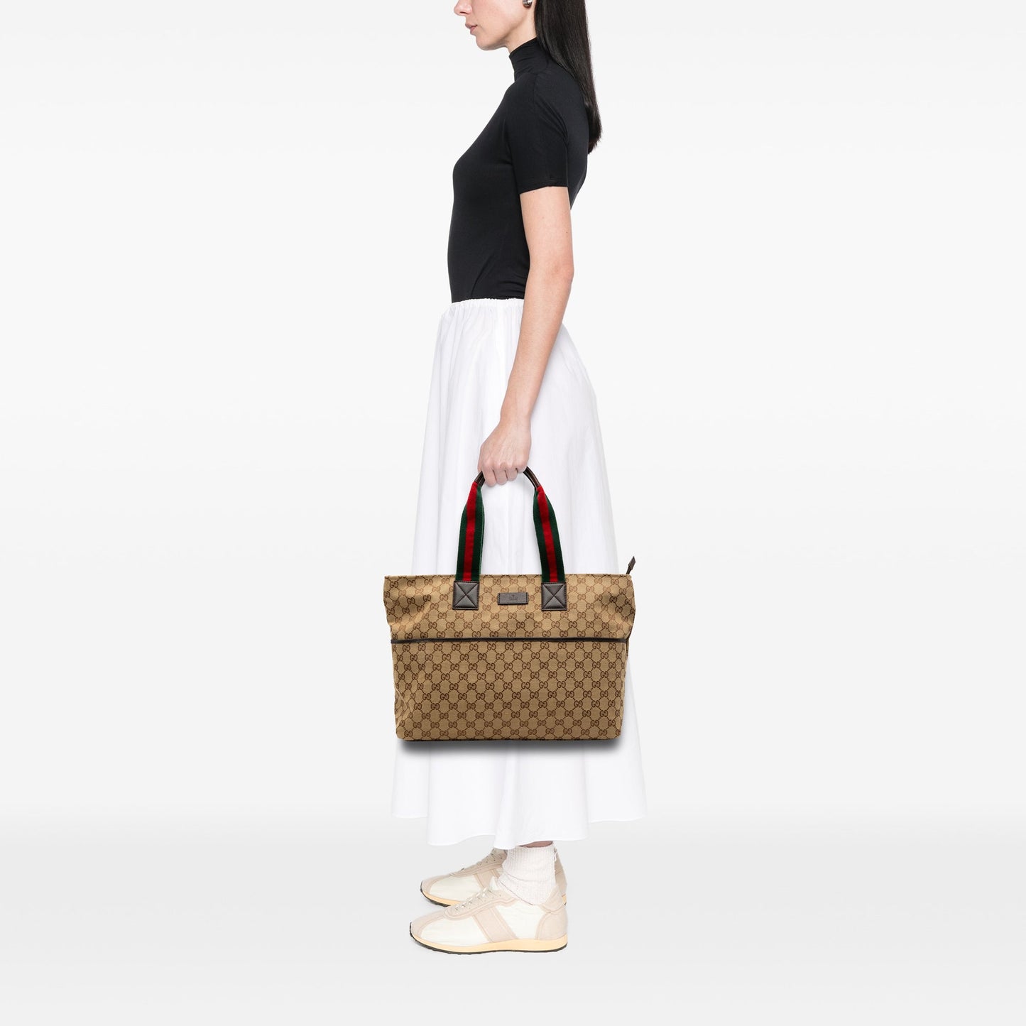 Gucci GG Canvas Web Tote