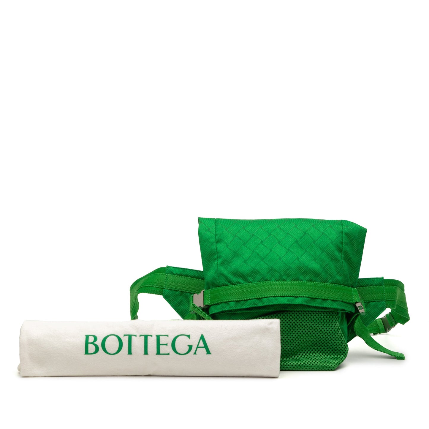 Bottega Veneta Nylon and Mesh Intrecciato Belt Bag
