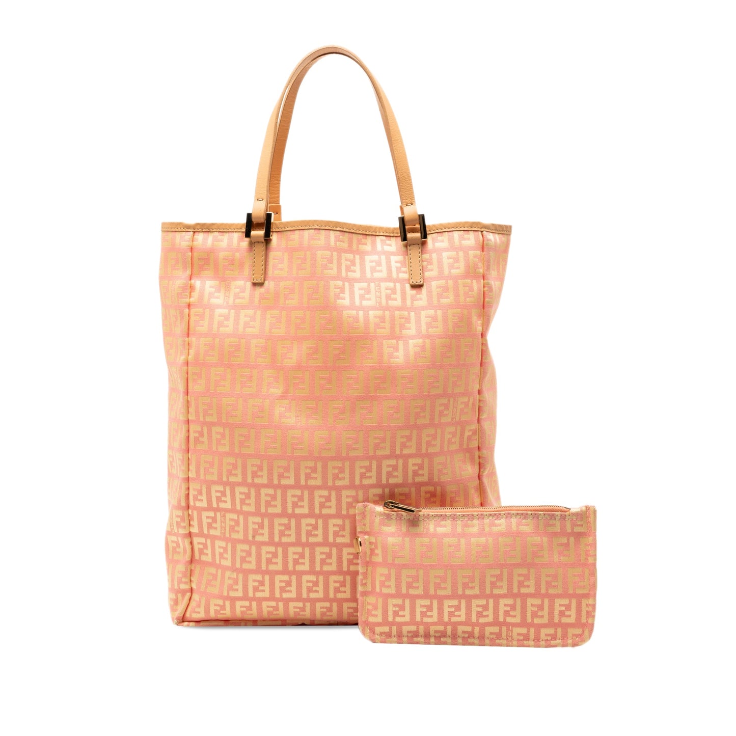 Fendi Zucchino Canvas Vertical Tote