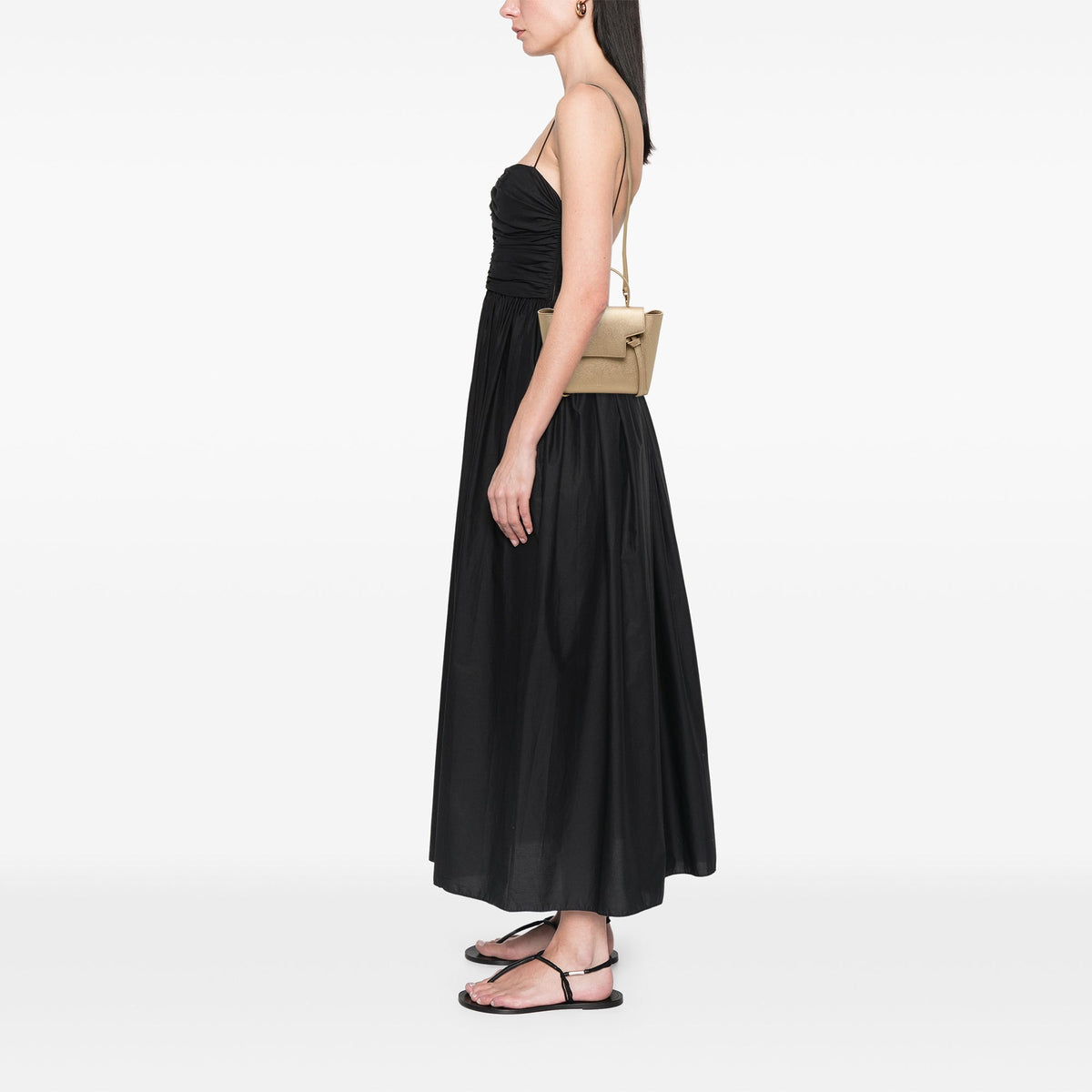 Celine Nano Grained Calfskin Belt Bag — Gold