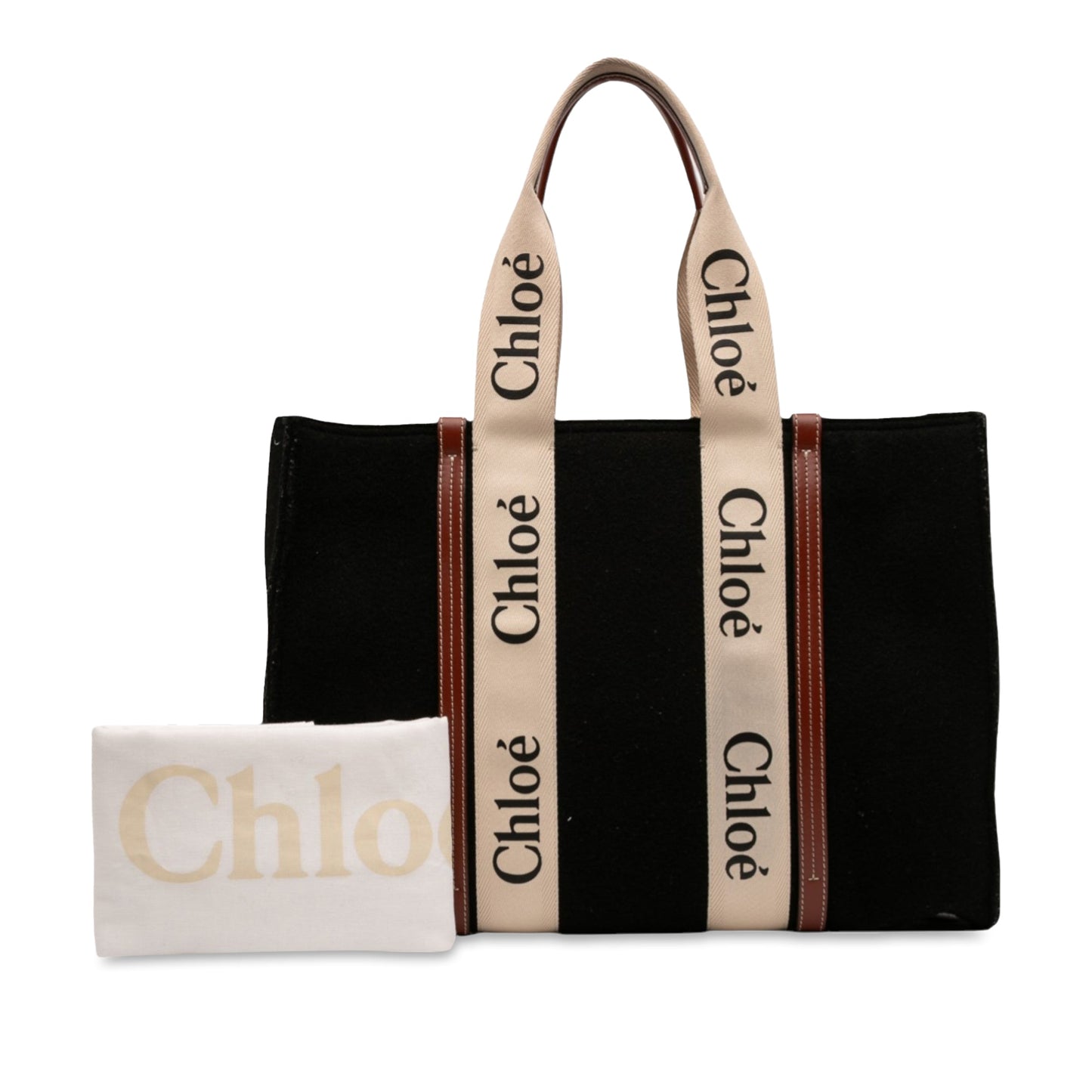Chloé Large Wool Woody Tote