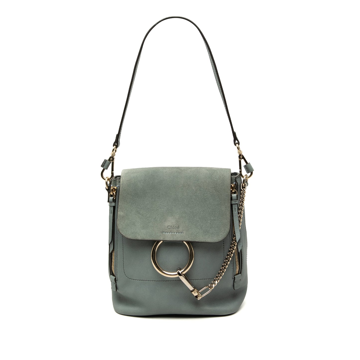 Chloé Medium Calfskin and Suede Faye Backpack