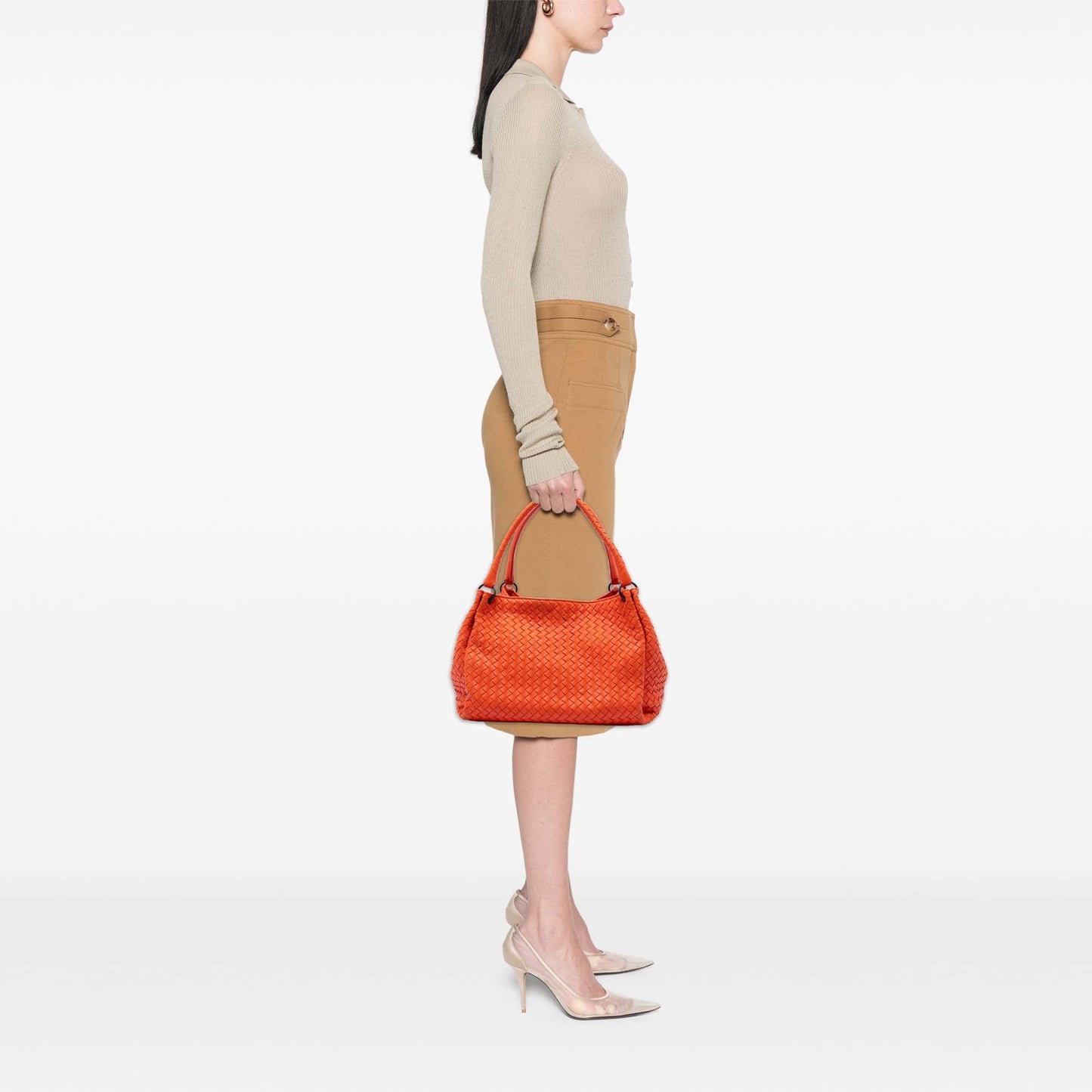 Bottega Veneta Nappa Intrecciato Parachute Tote