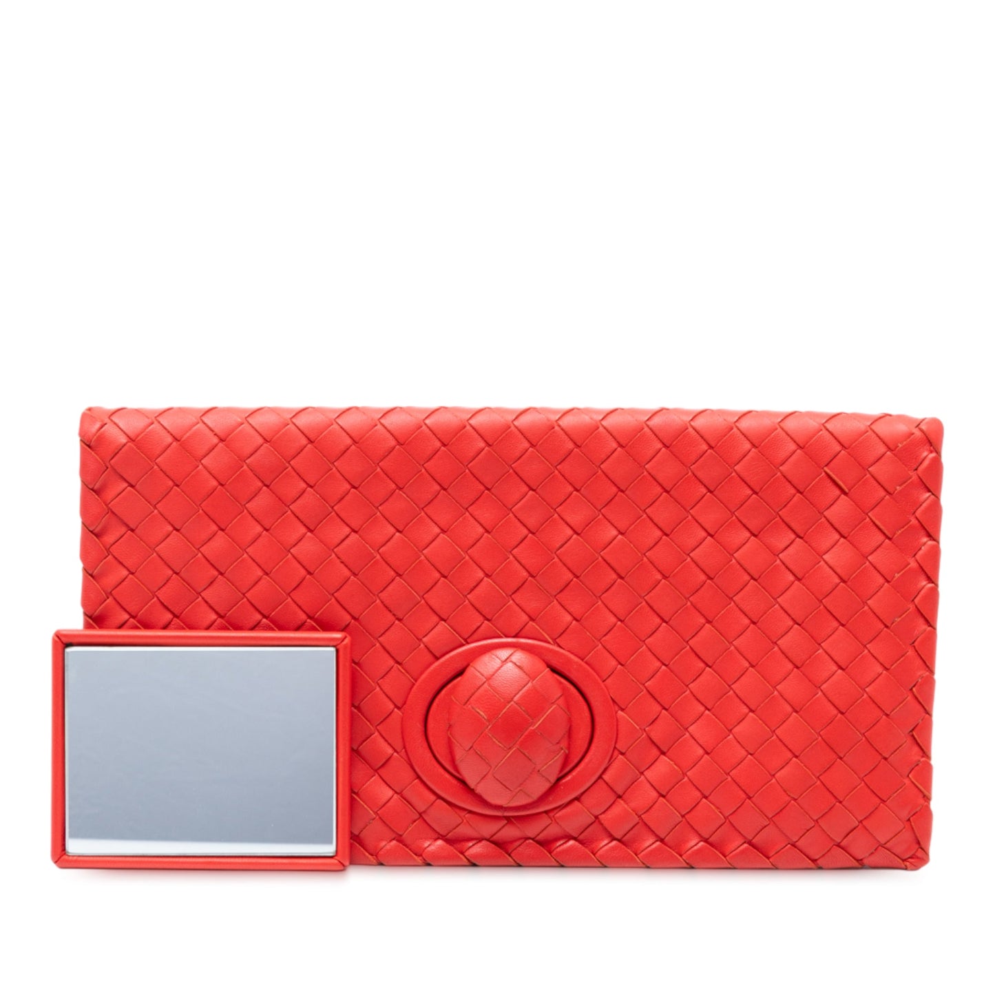 Bottega Veneta Nappa Intrecciato Turn Lock Clutch