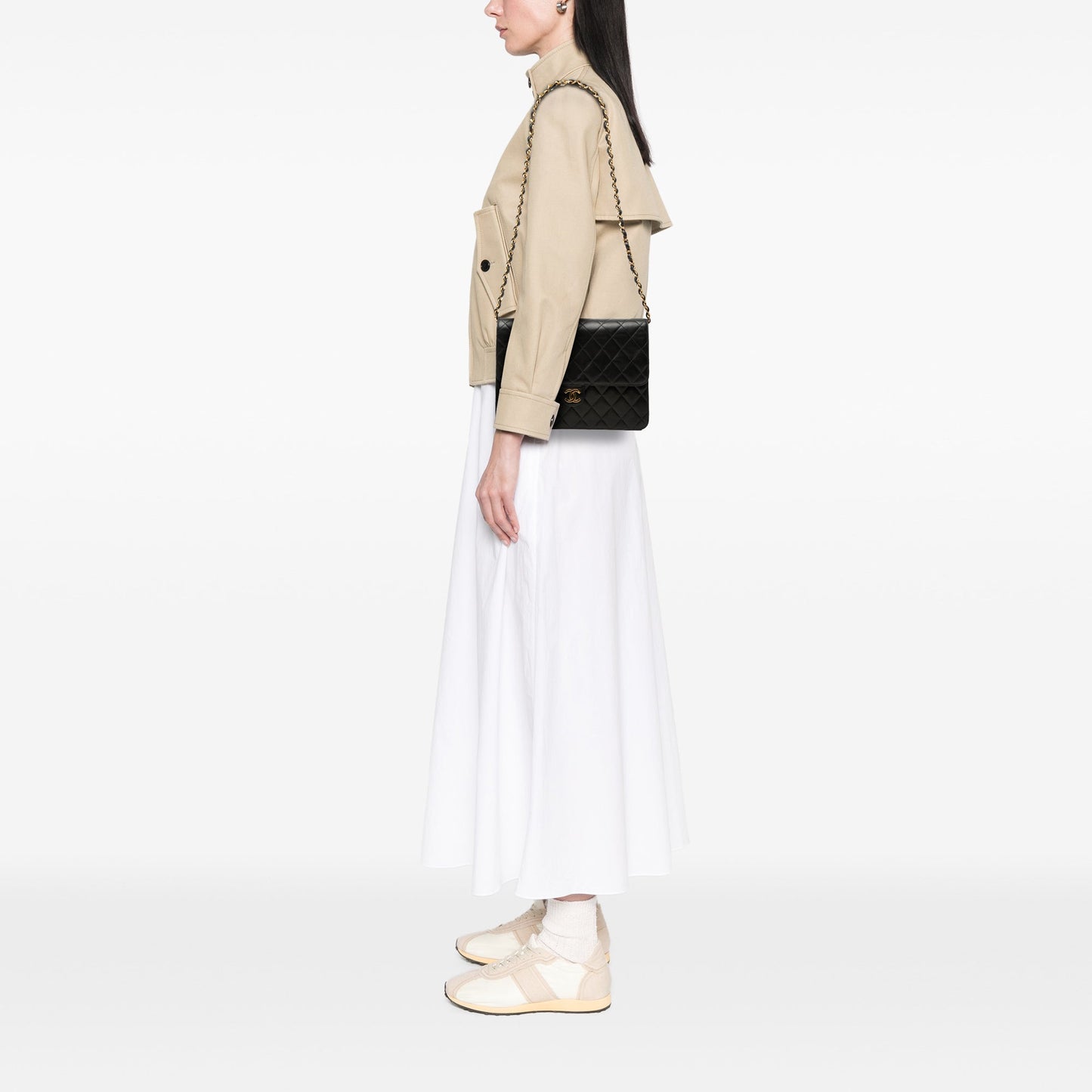 Chanel Medium CC Quilted Lambskin Single Flap