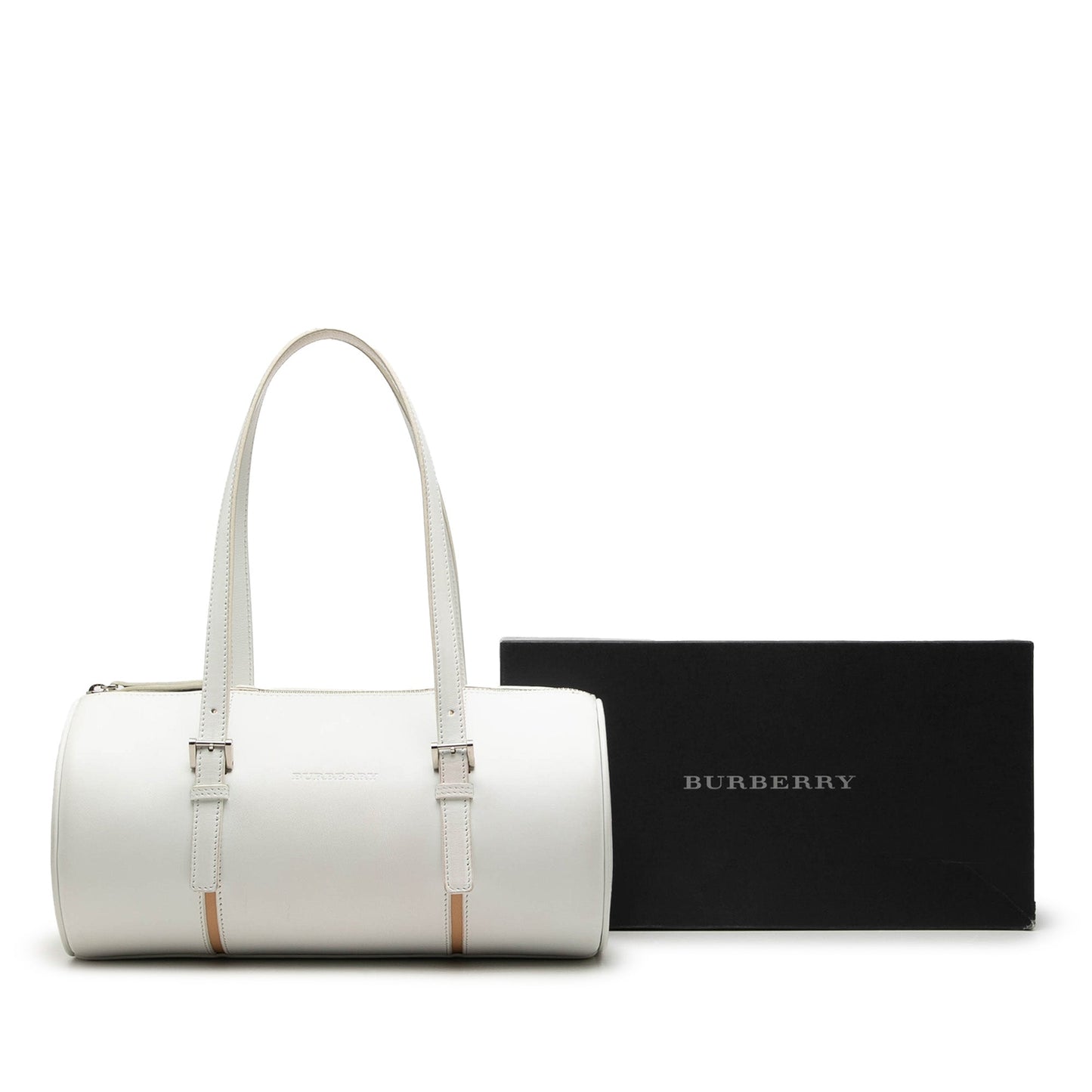 Burberry Leather Barrel Shoulder Bag